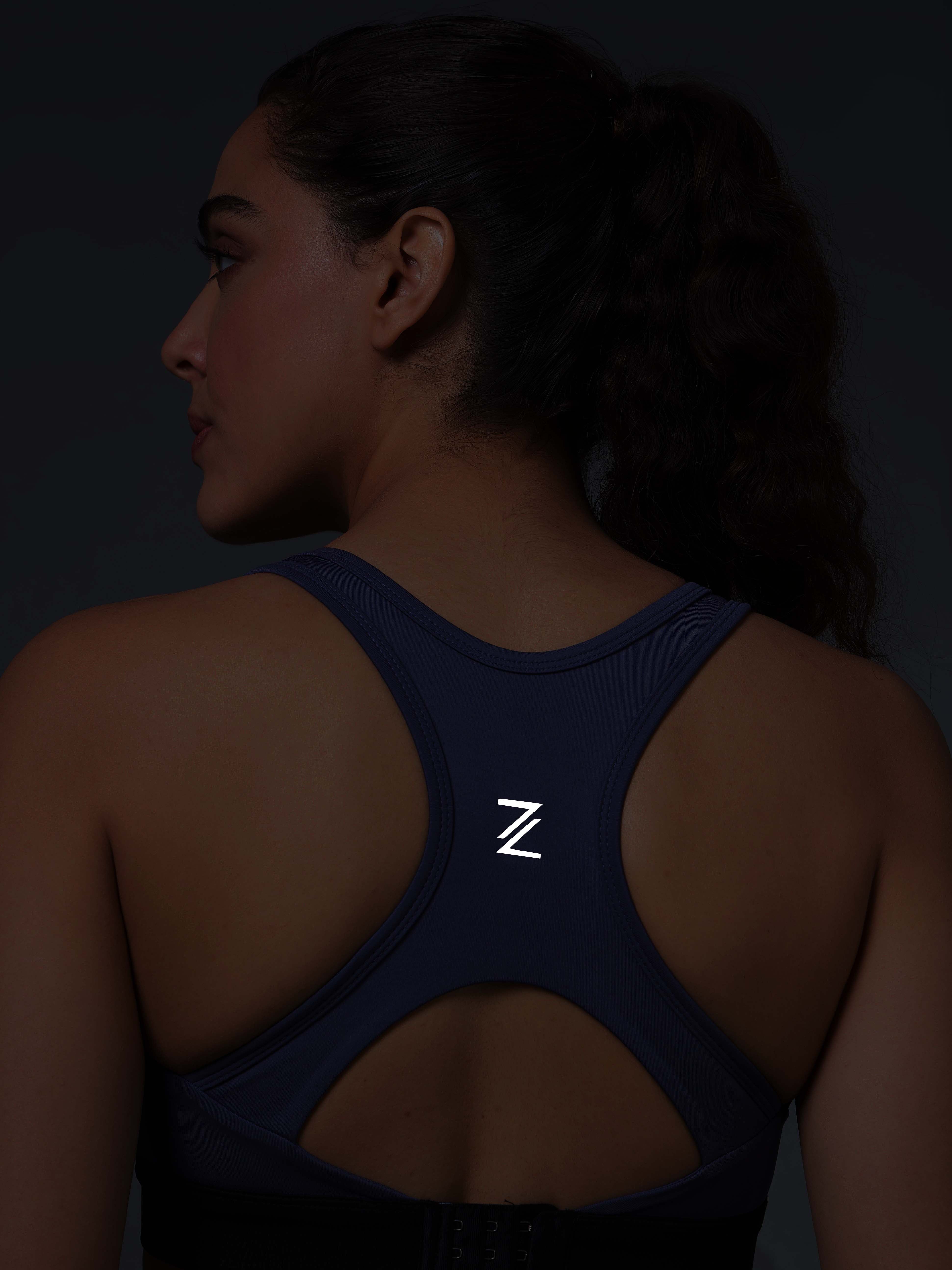 Women's Purple Run Forward High Support Bra