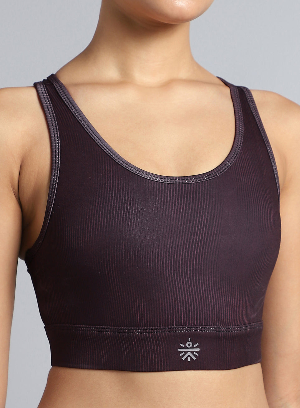 Women's Wine Urban Camo Running High Support Bra