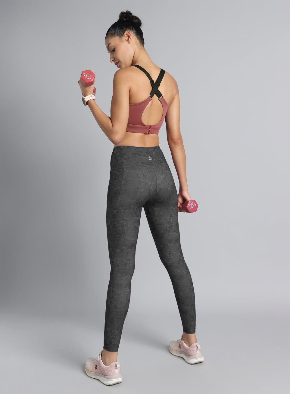 Women's Pink Training Sculpted High Support Bra