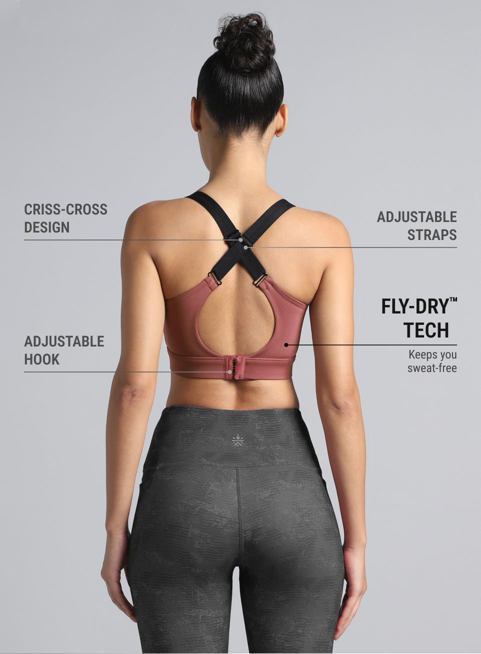 Women's Pink Training Sculpted High Support Bra