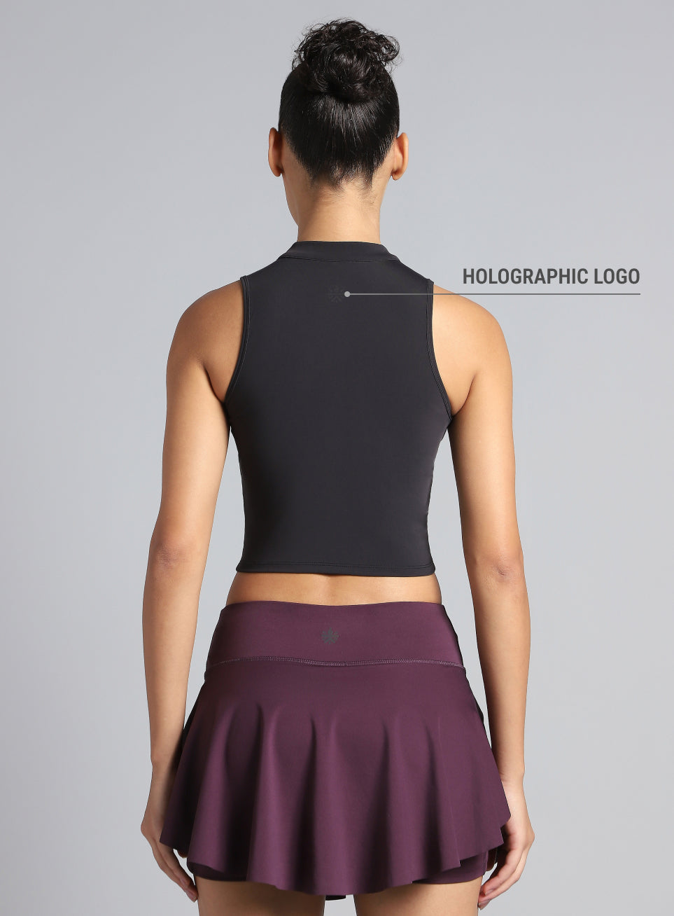 Women's Black Train All Sculpted Slim Fit Top