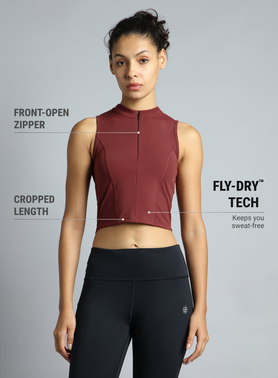 Women's Purple Train All Sculpted Slim Fit Top