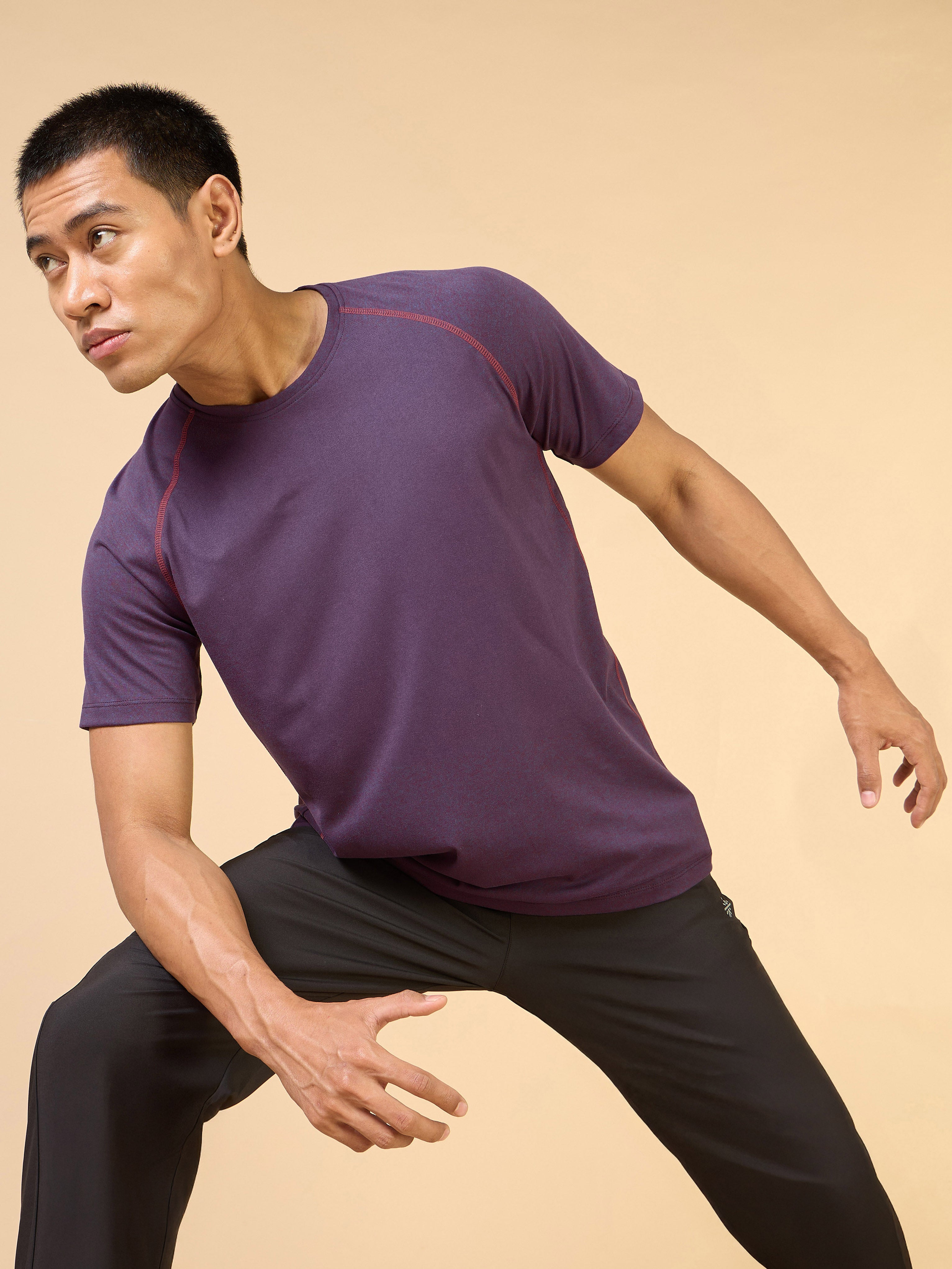 Men's Purple Training Sculpted COMFORTech T-shirt