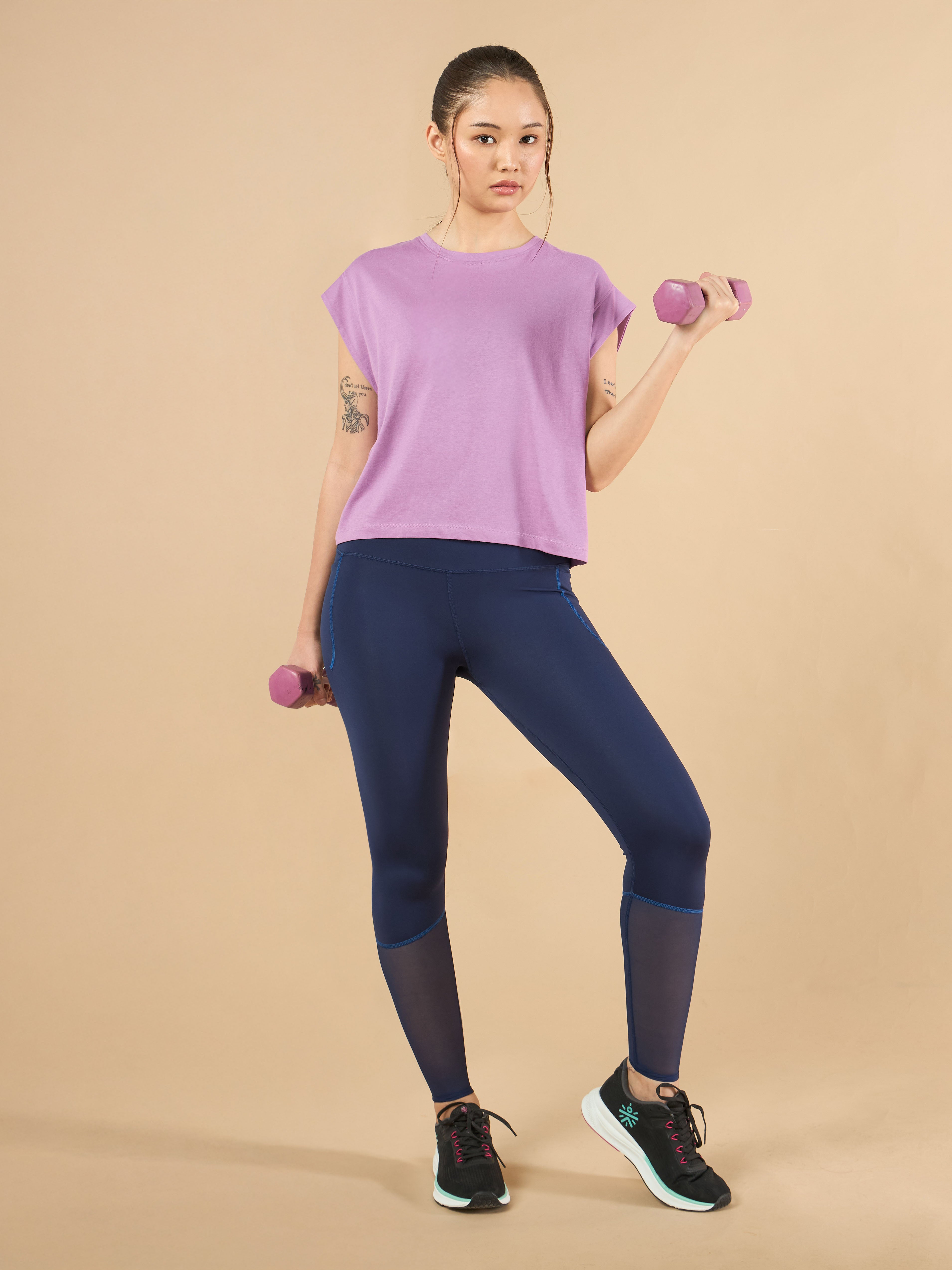 Women's Training Cotton Pink Muscle Top