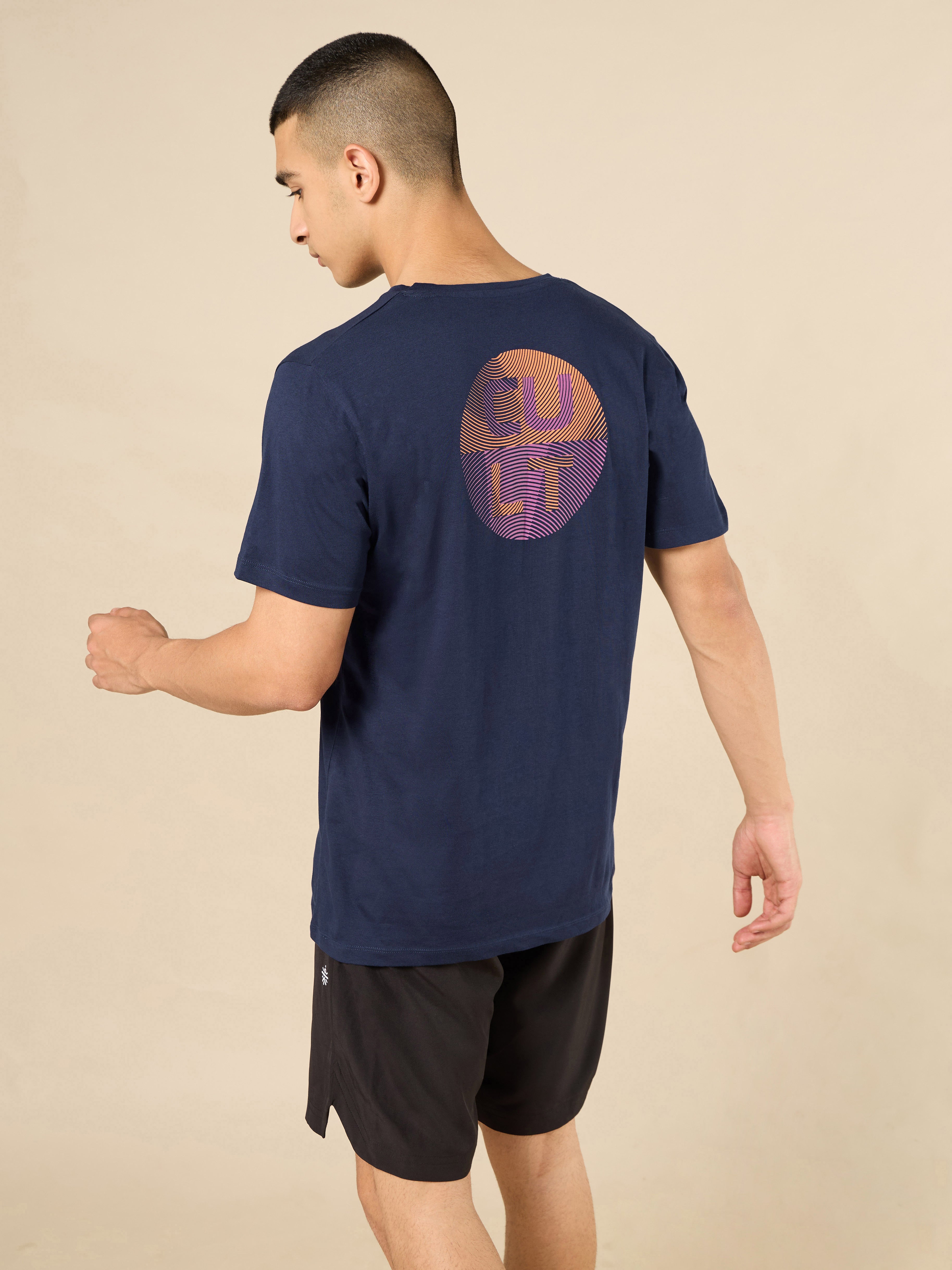 Men's Navy Cult Brand Carrier Training T-shirt