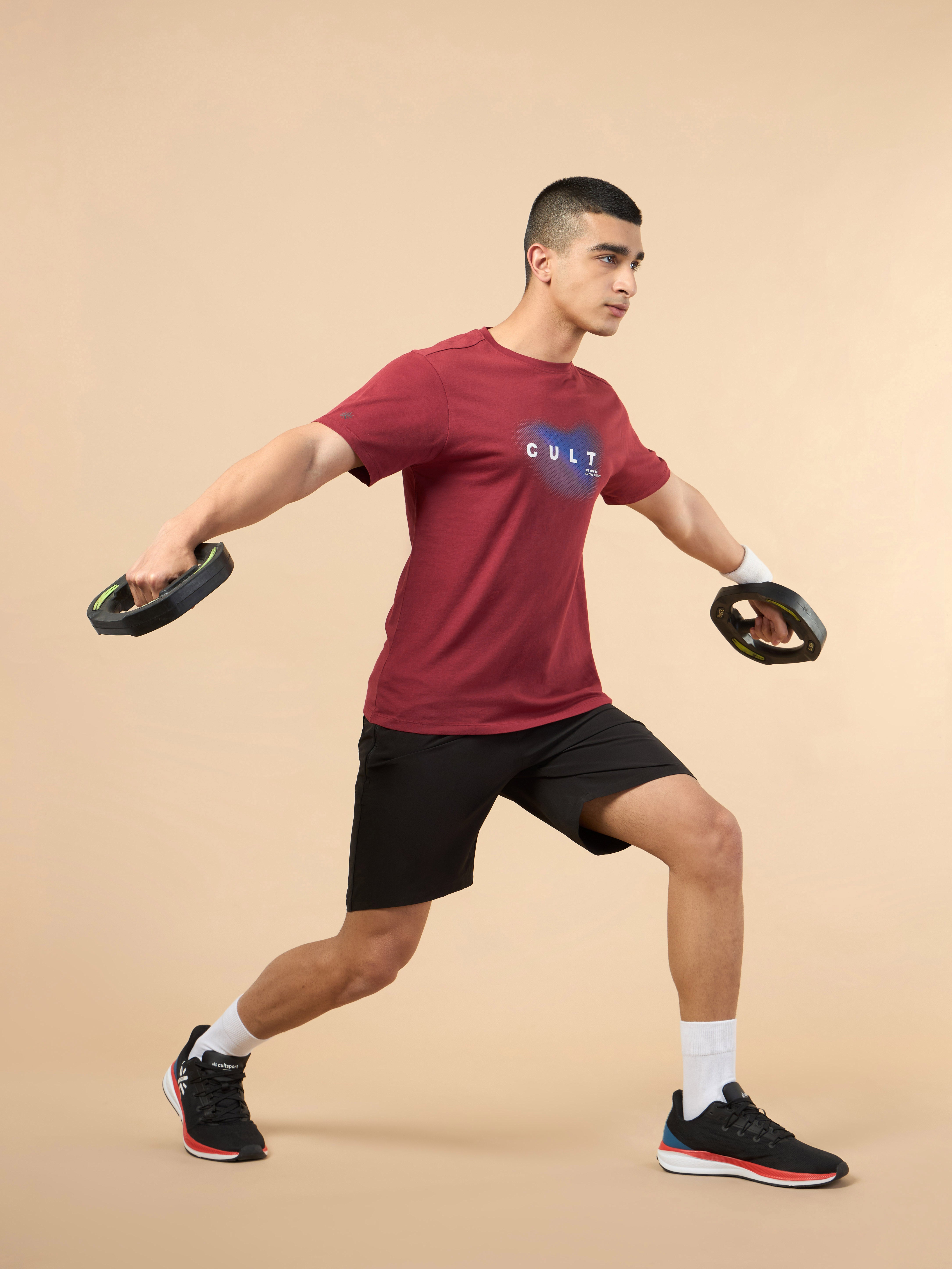 Men's Red Cult Training Graphic T-shirt