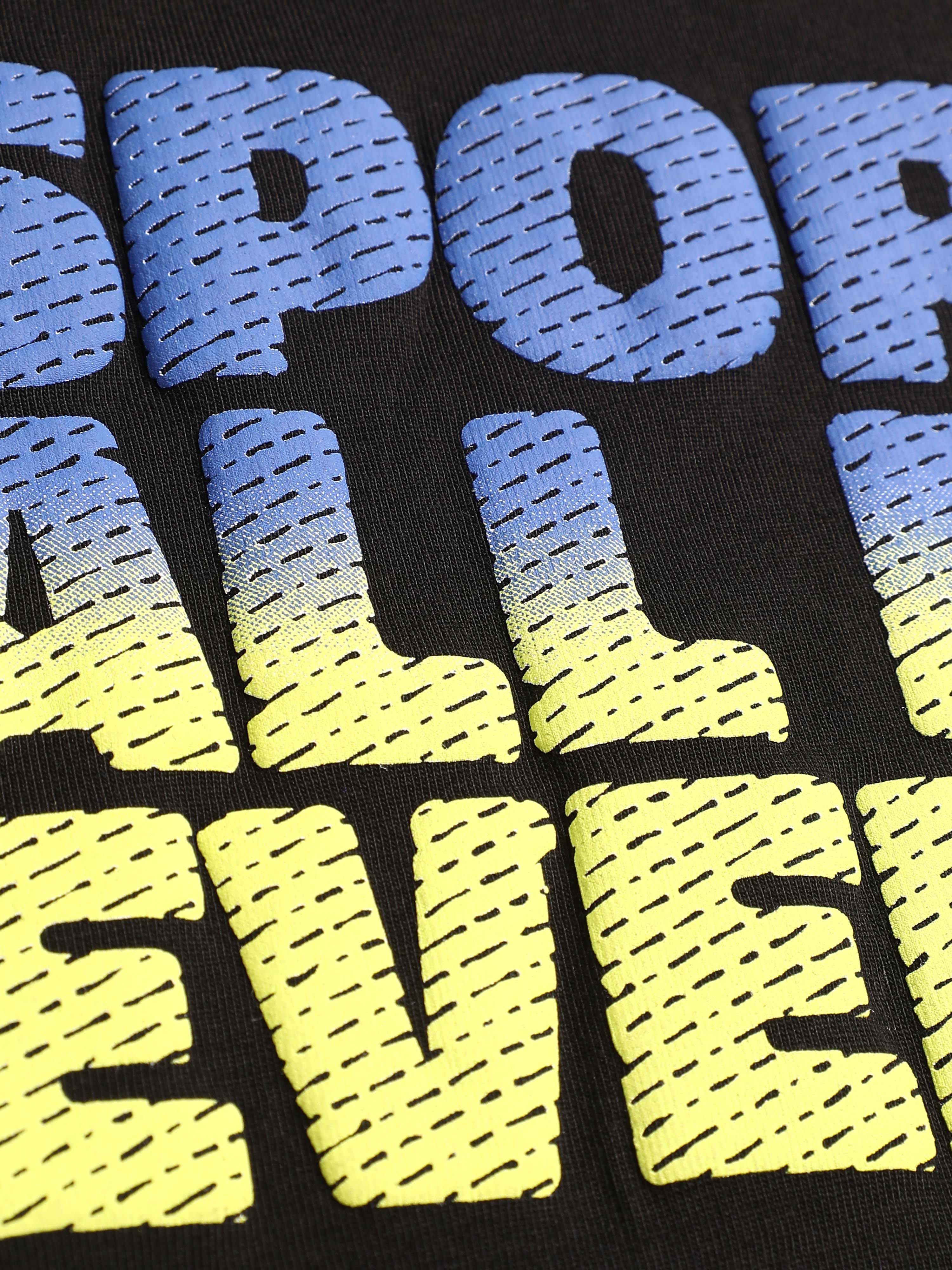 Men's Black Club Anthem Oversized fit T-shirt