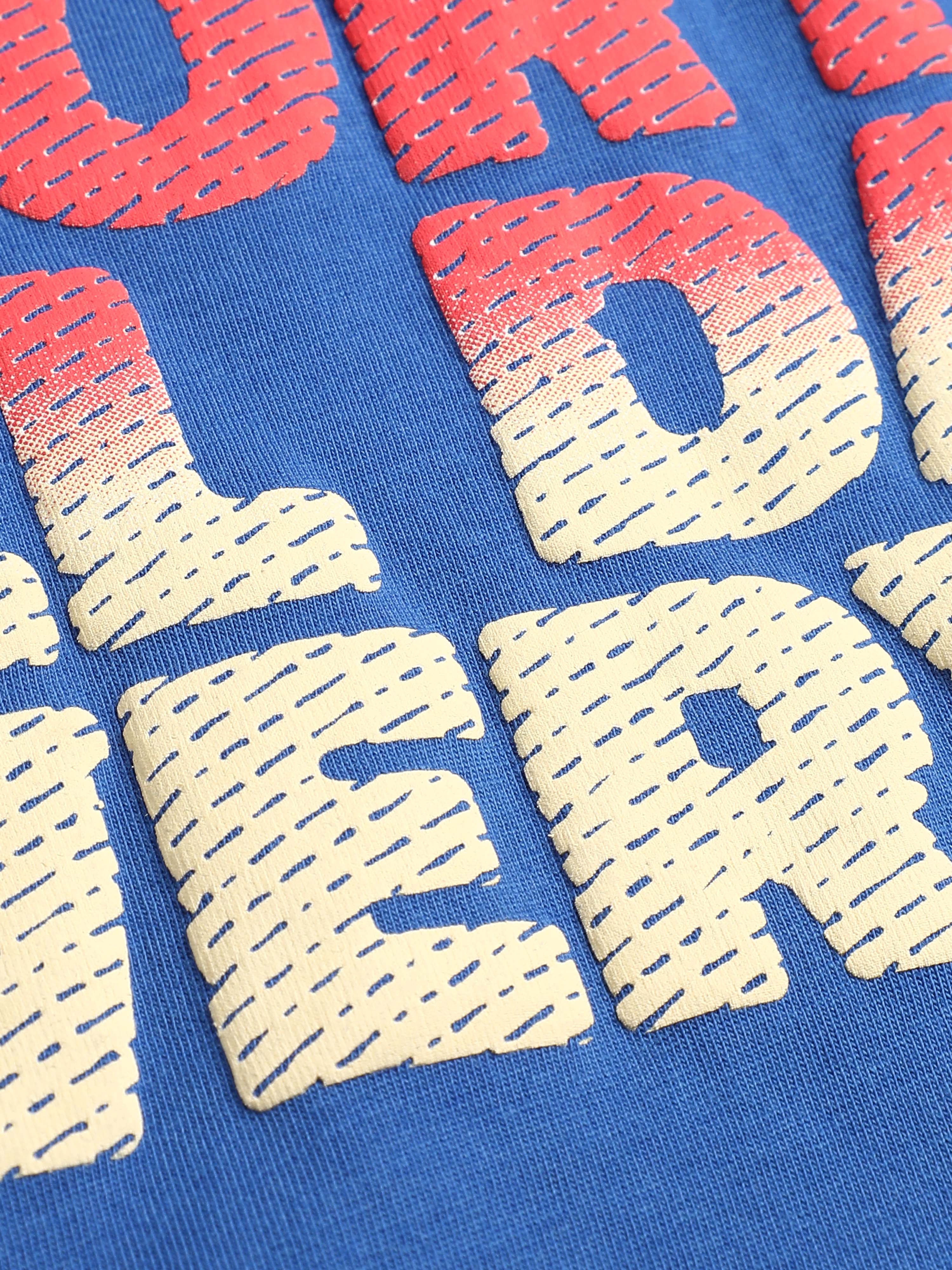 Men's Blue Club Anthem Oversized fit T-shirt