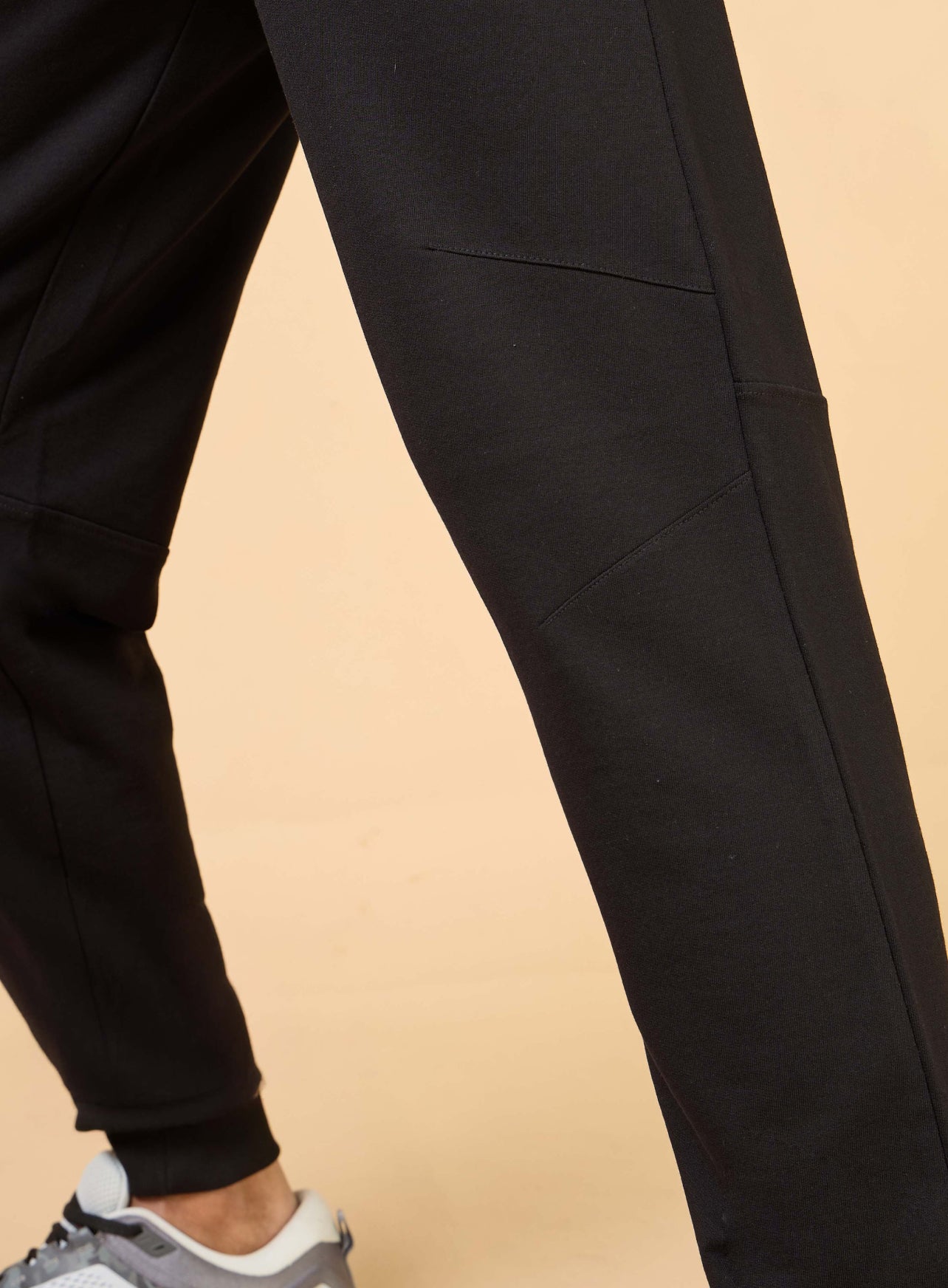 Men's Black Training Sculpted Joggers