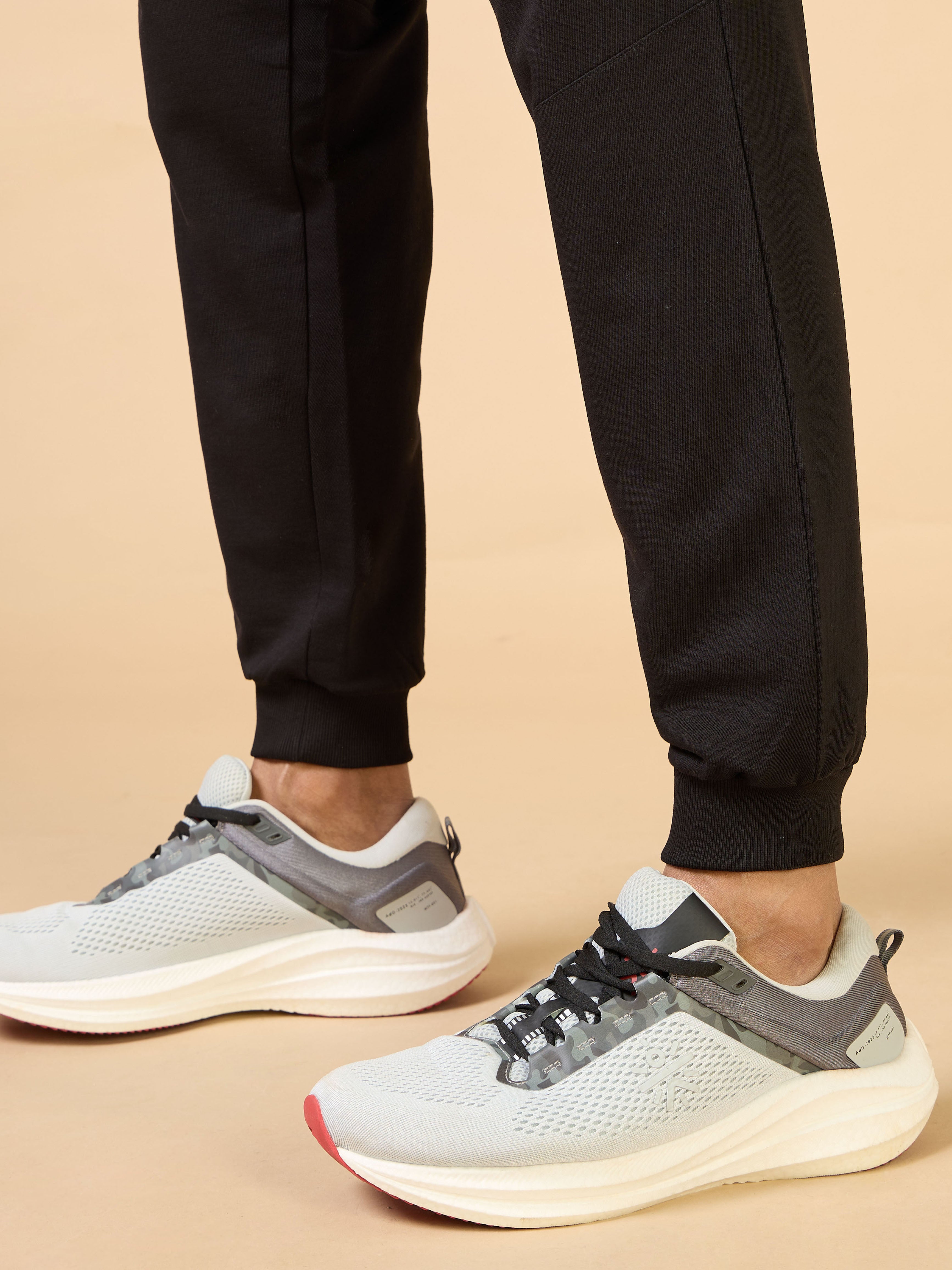 Men's Black Training Sculpted Joggers