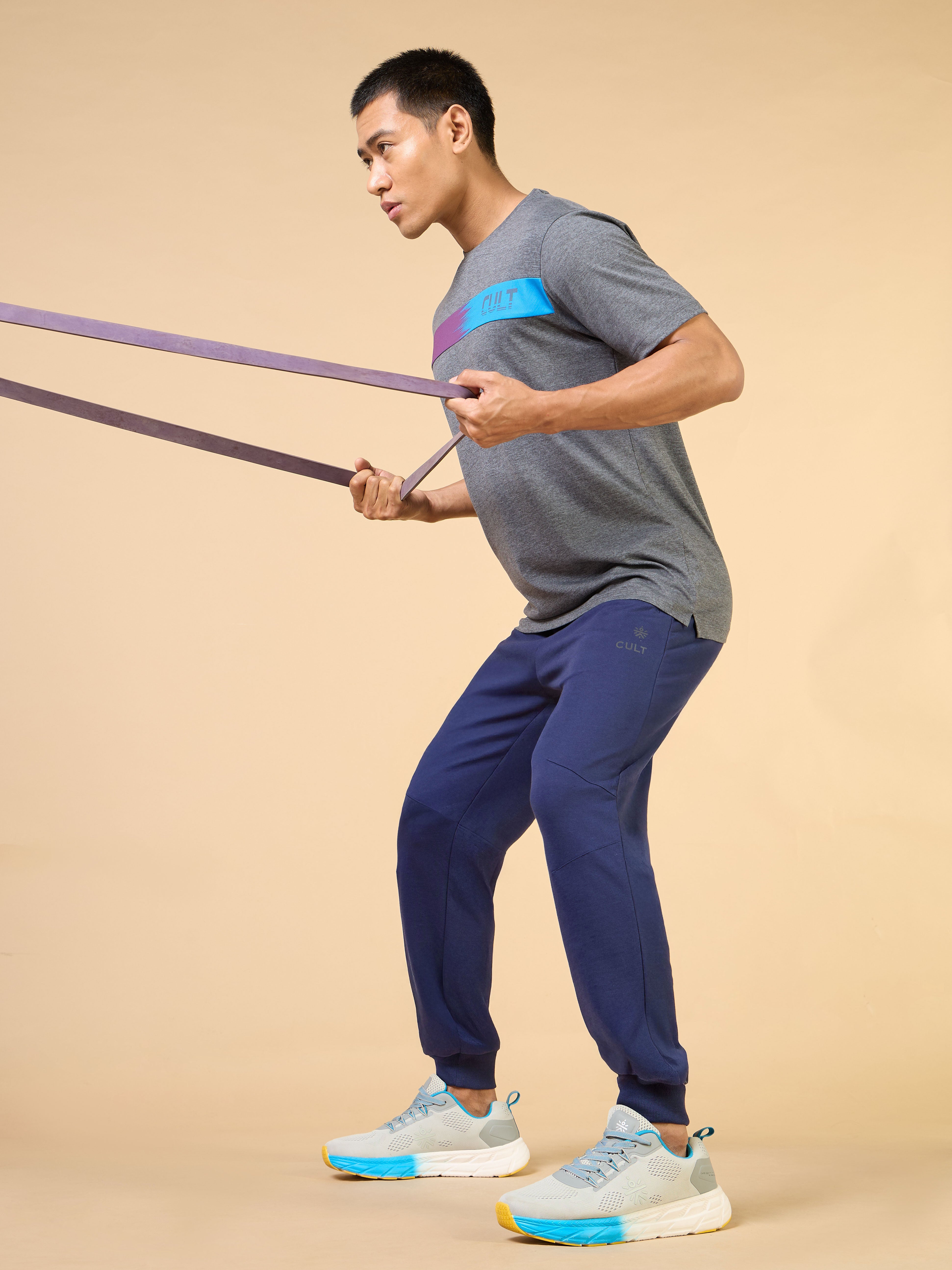 Men's Navy Training Sculpted Joggers