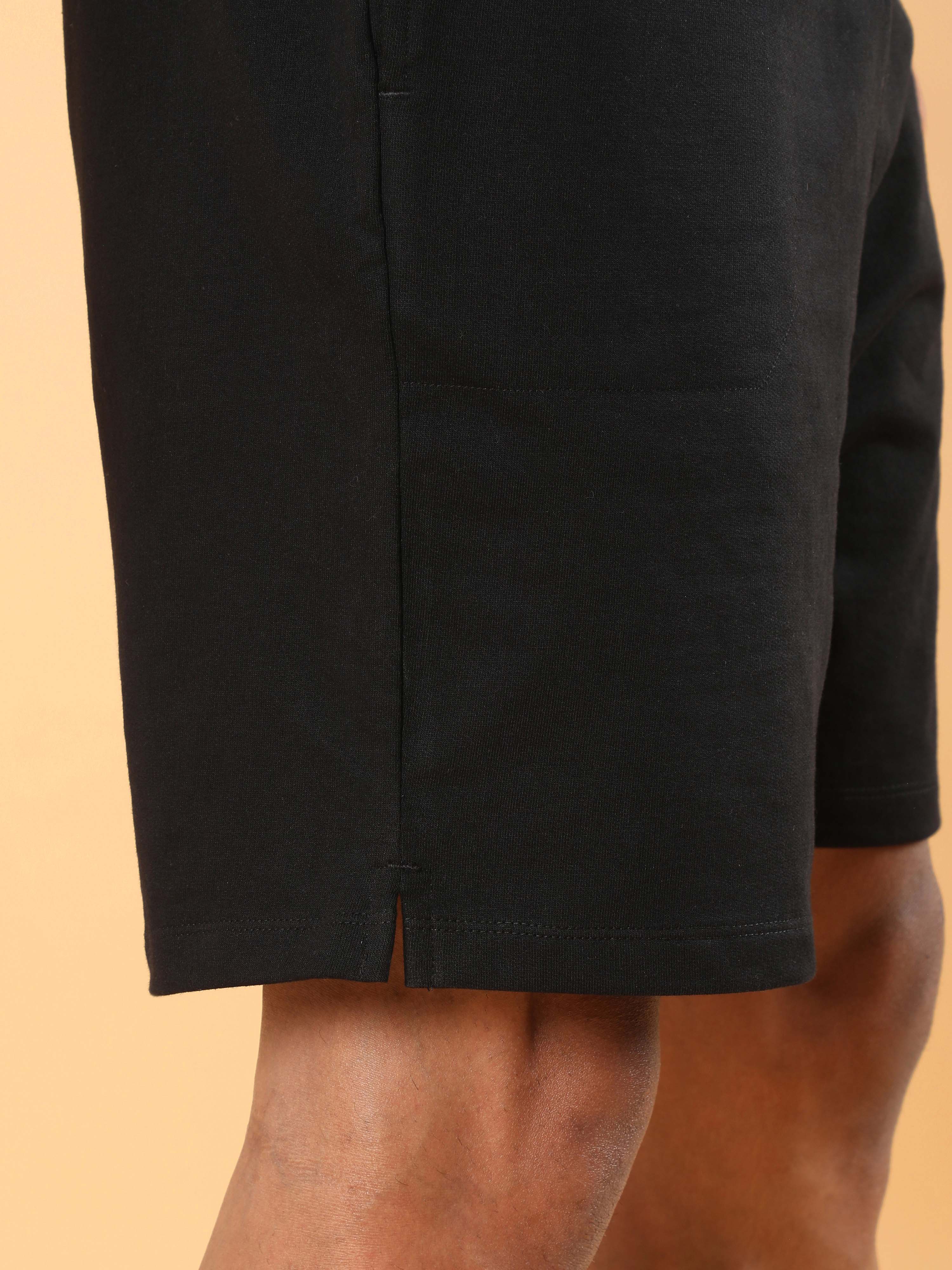 Men's Black Training Sculpted Shorts