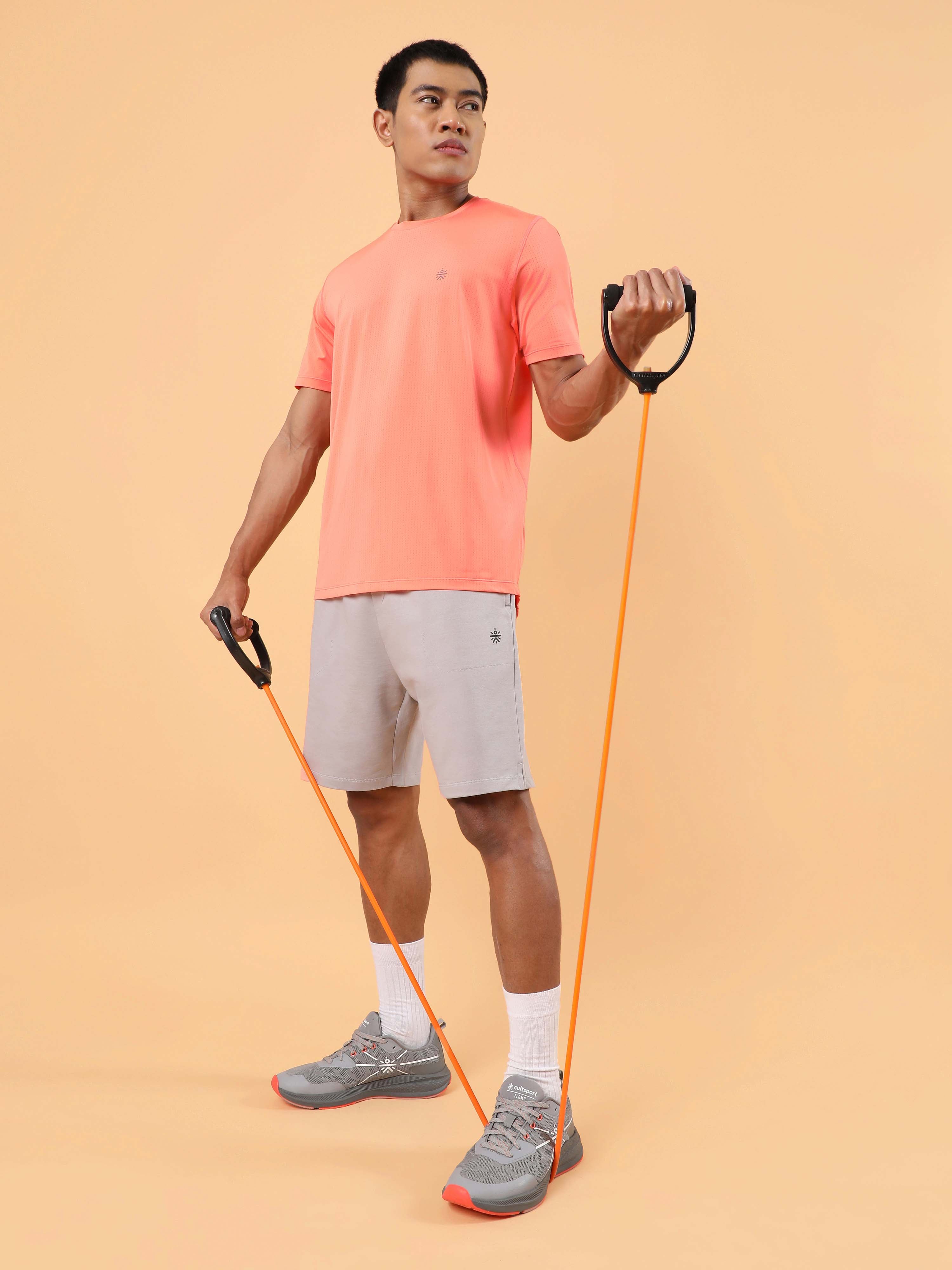 Men's Grey Training Sculpted Shorts