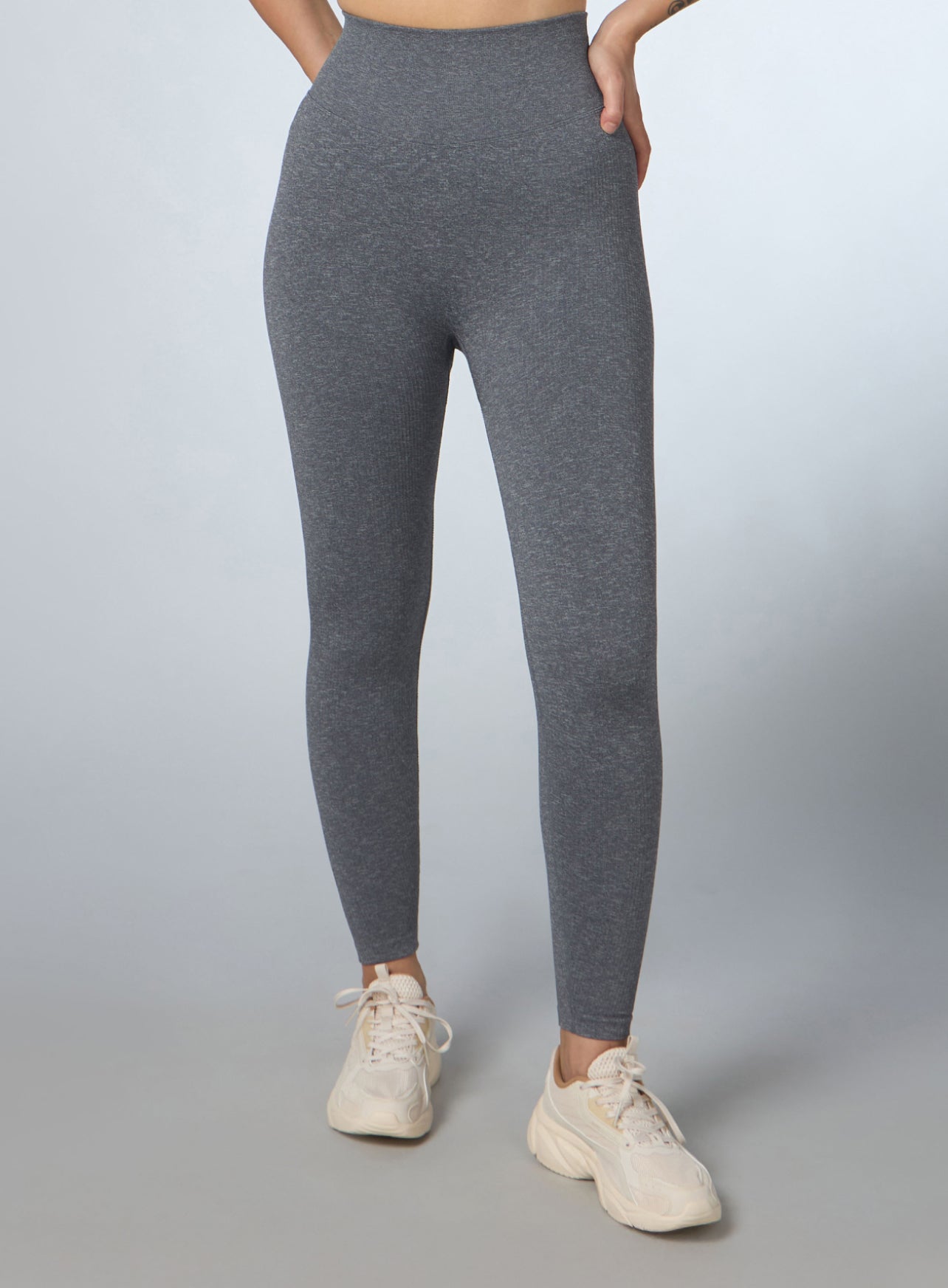 Women's Grey Kinetic Seamless Tights