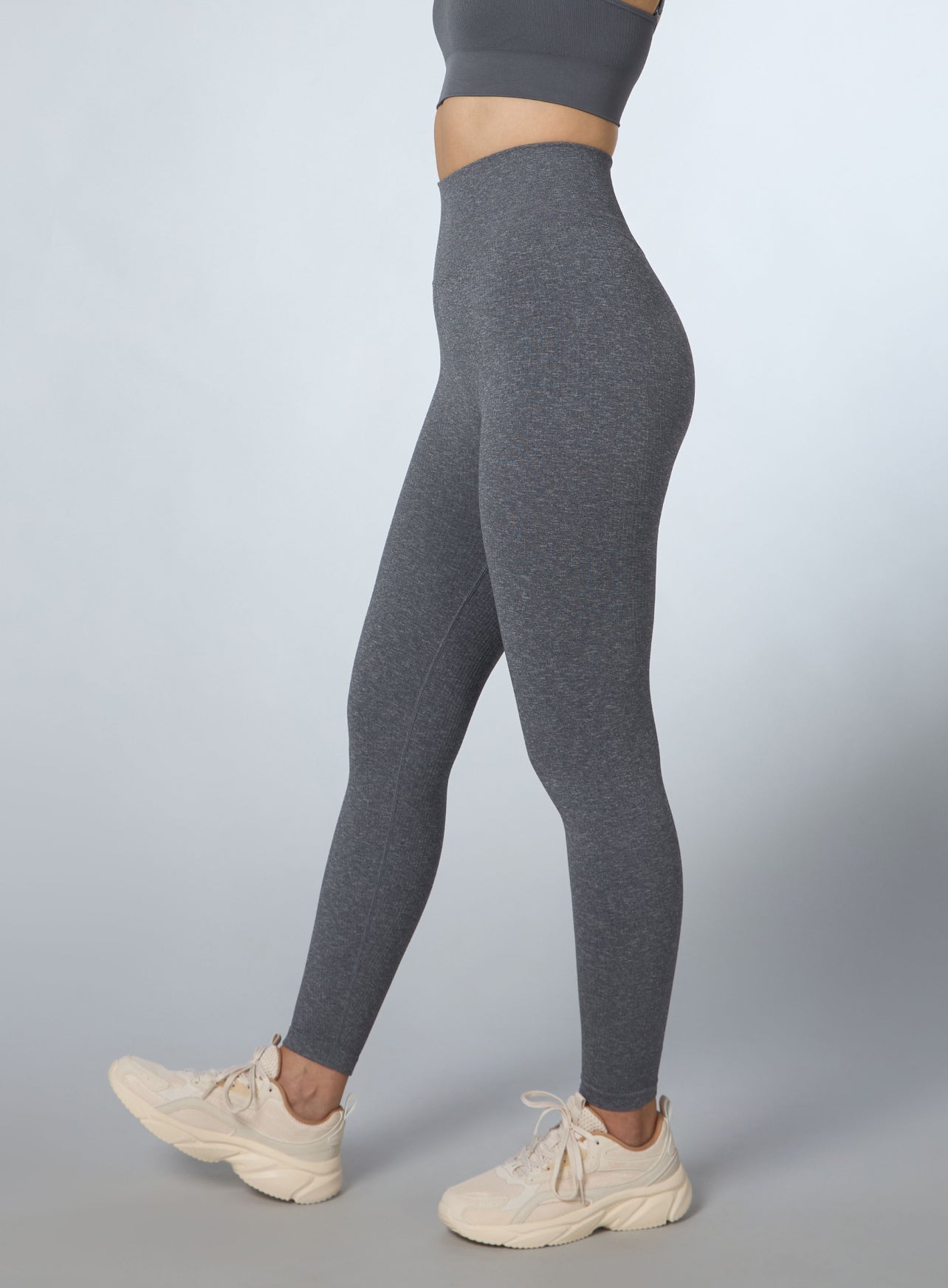 Women's Grey Kinetic Seamless Tights