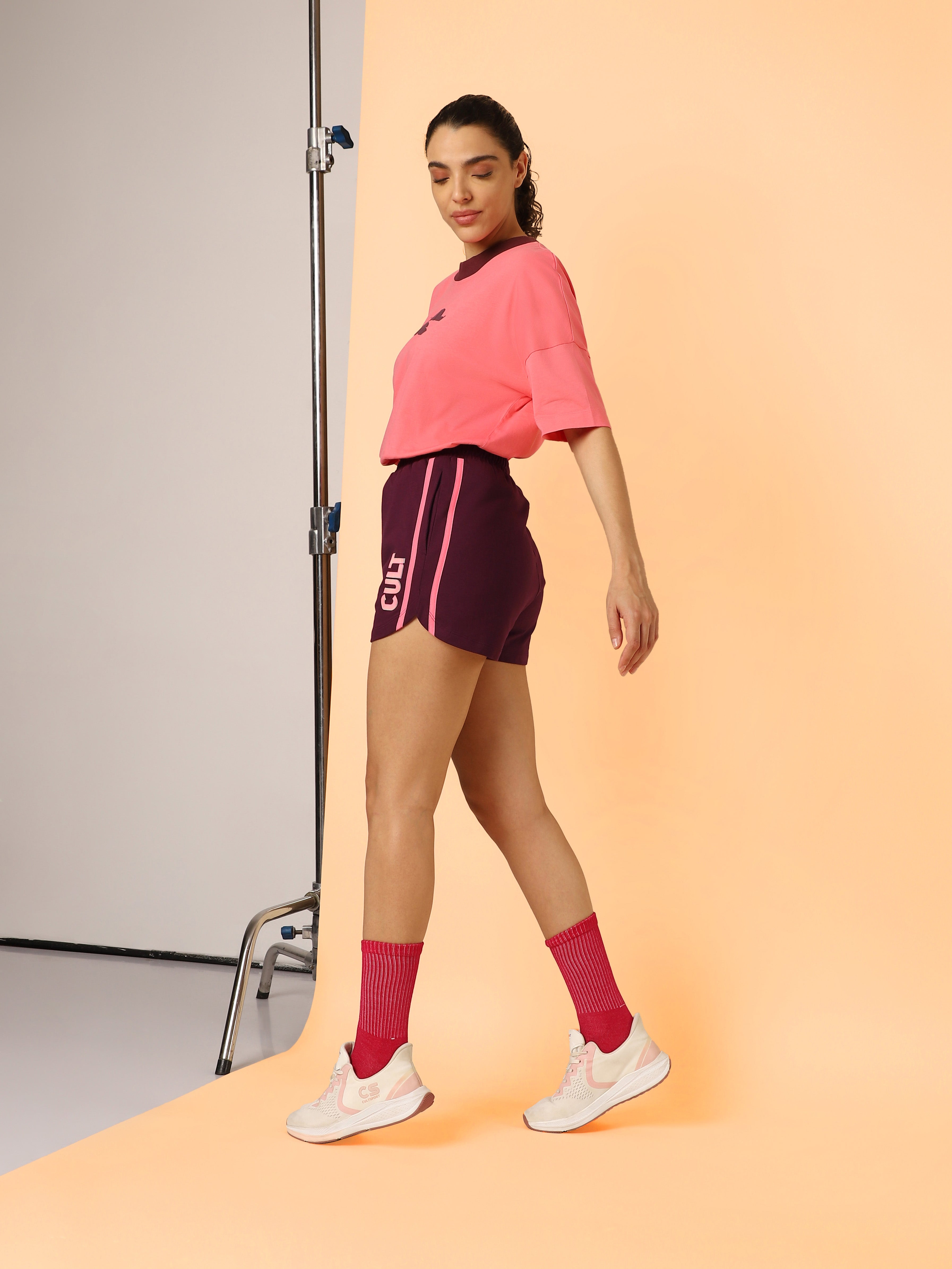 Women's Maroon Club Brand Carrier Shorts