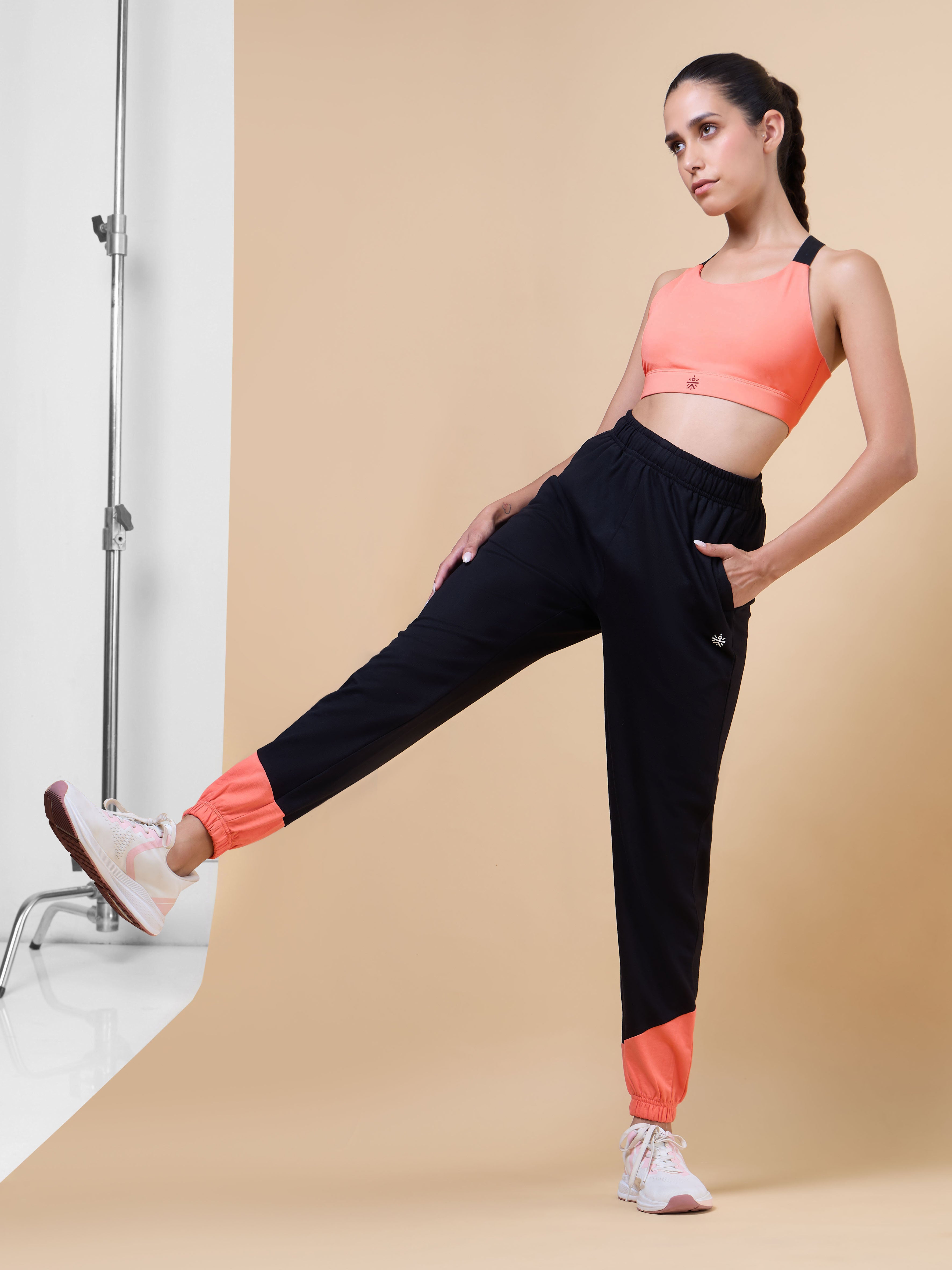 Women's Black Play in Leisure Joggers