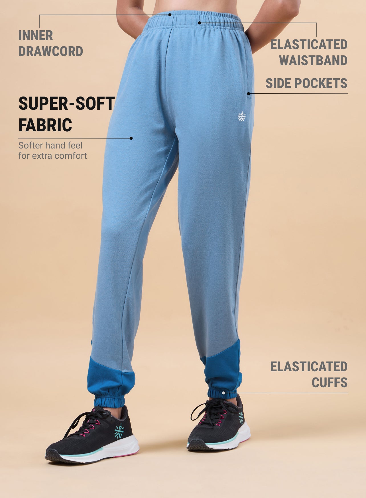 Women's Blue Play in Leisure Joggers
