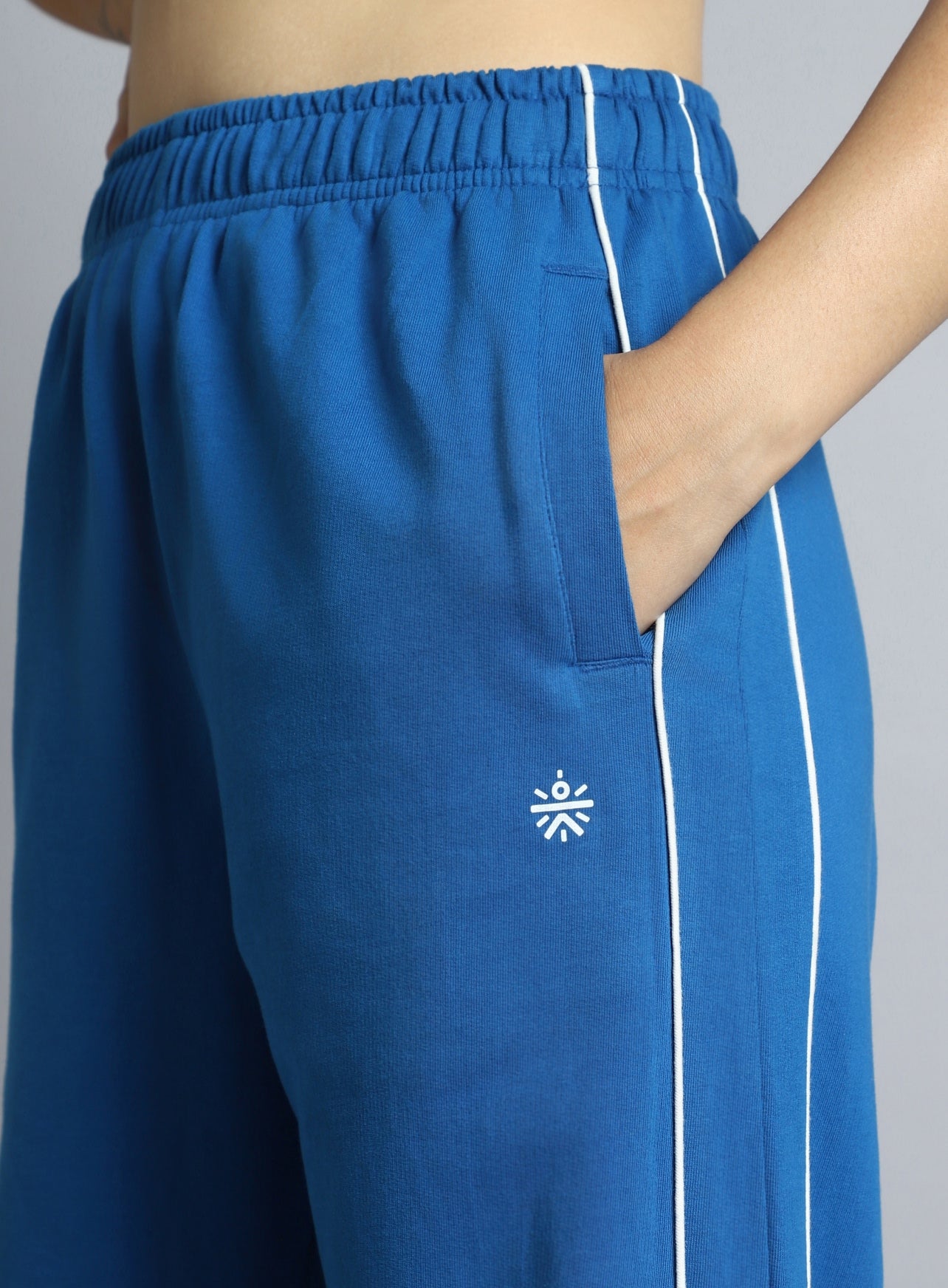 Women's Blue Community Straight Trackpants