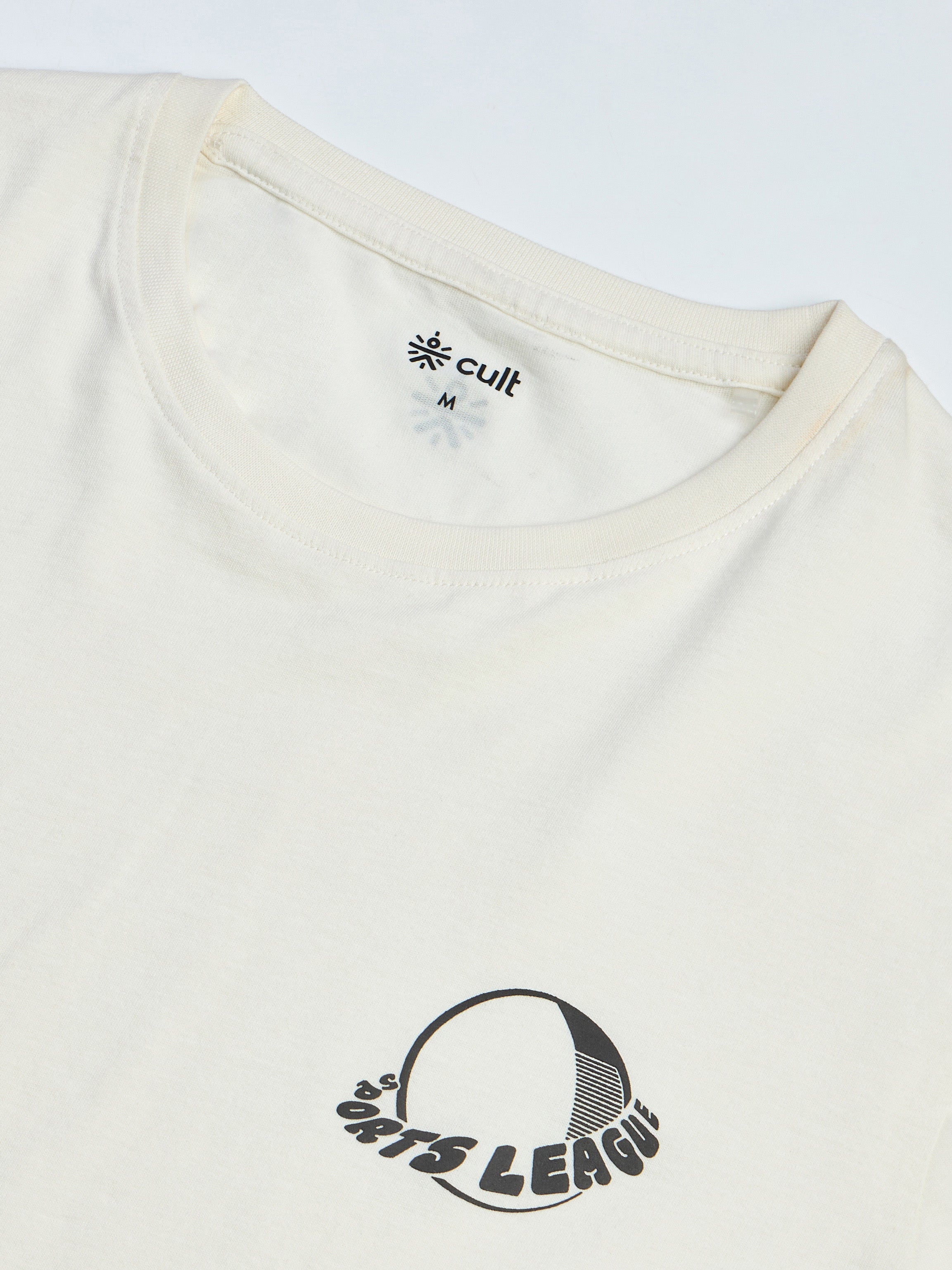 Men's White Sports League T-shirt