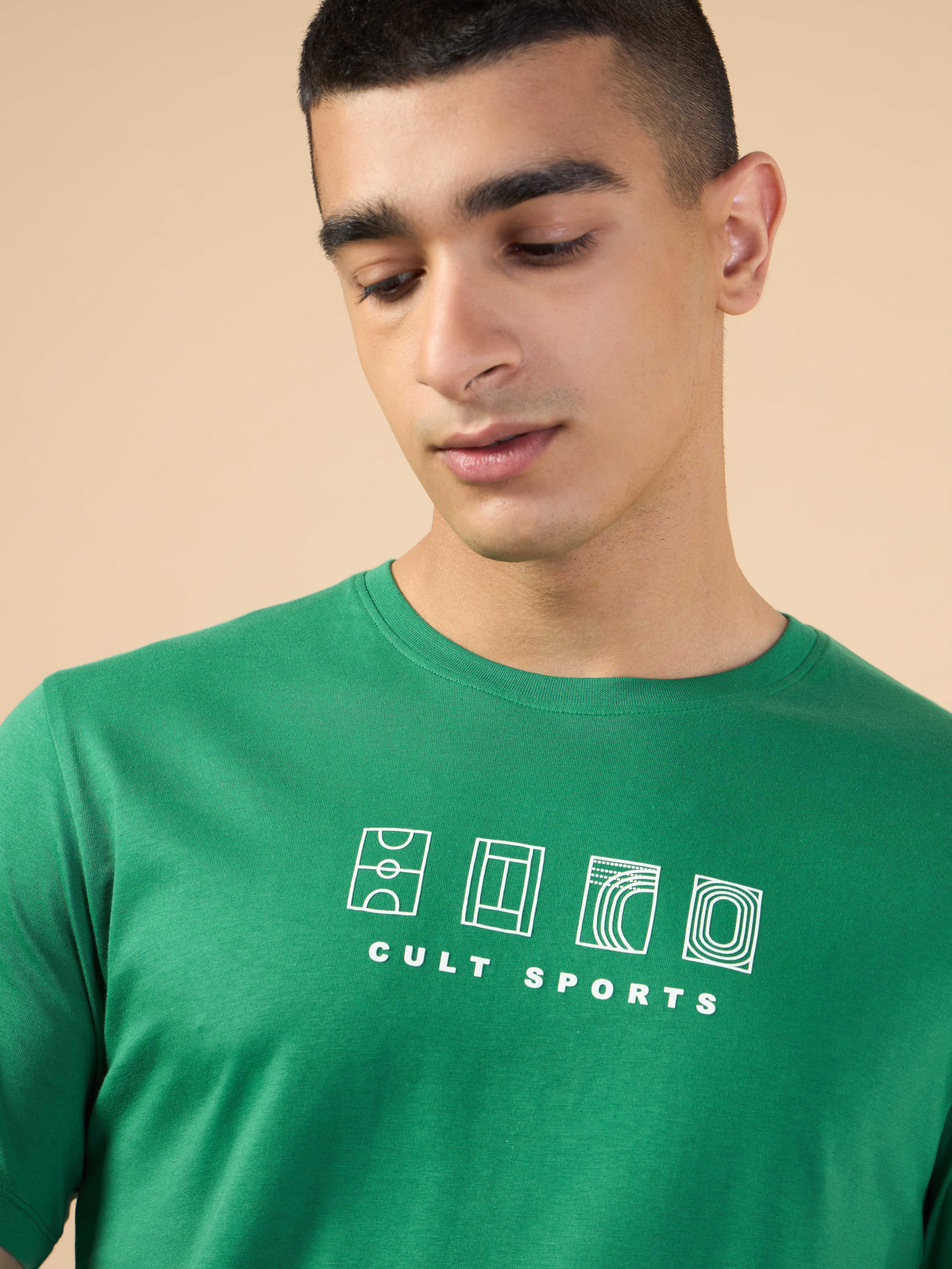 Men's Green Cult Sport's Club T-shirt