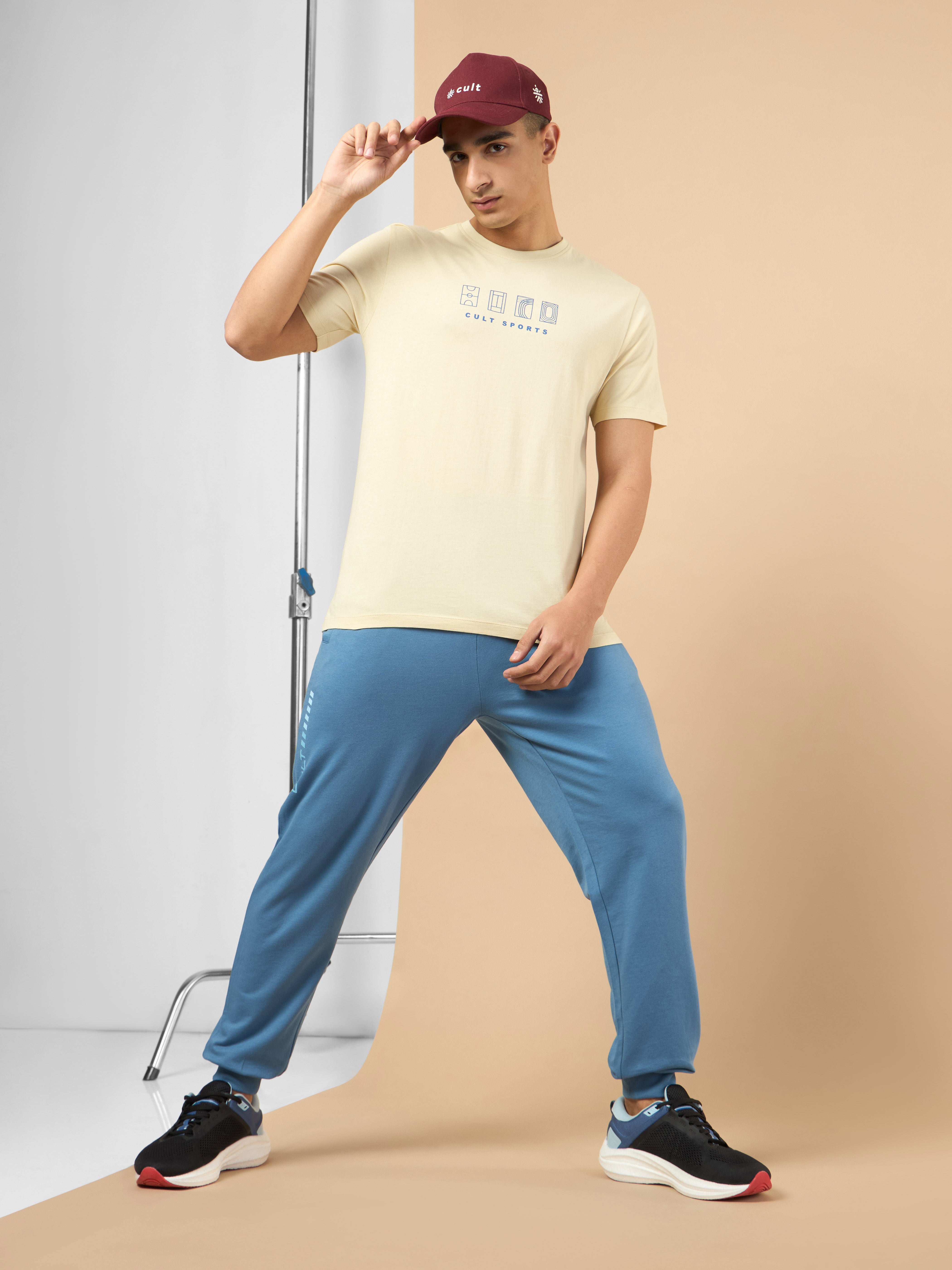 Men's Beige Cult Sport's Club T-shirt