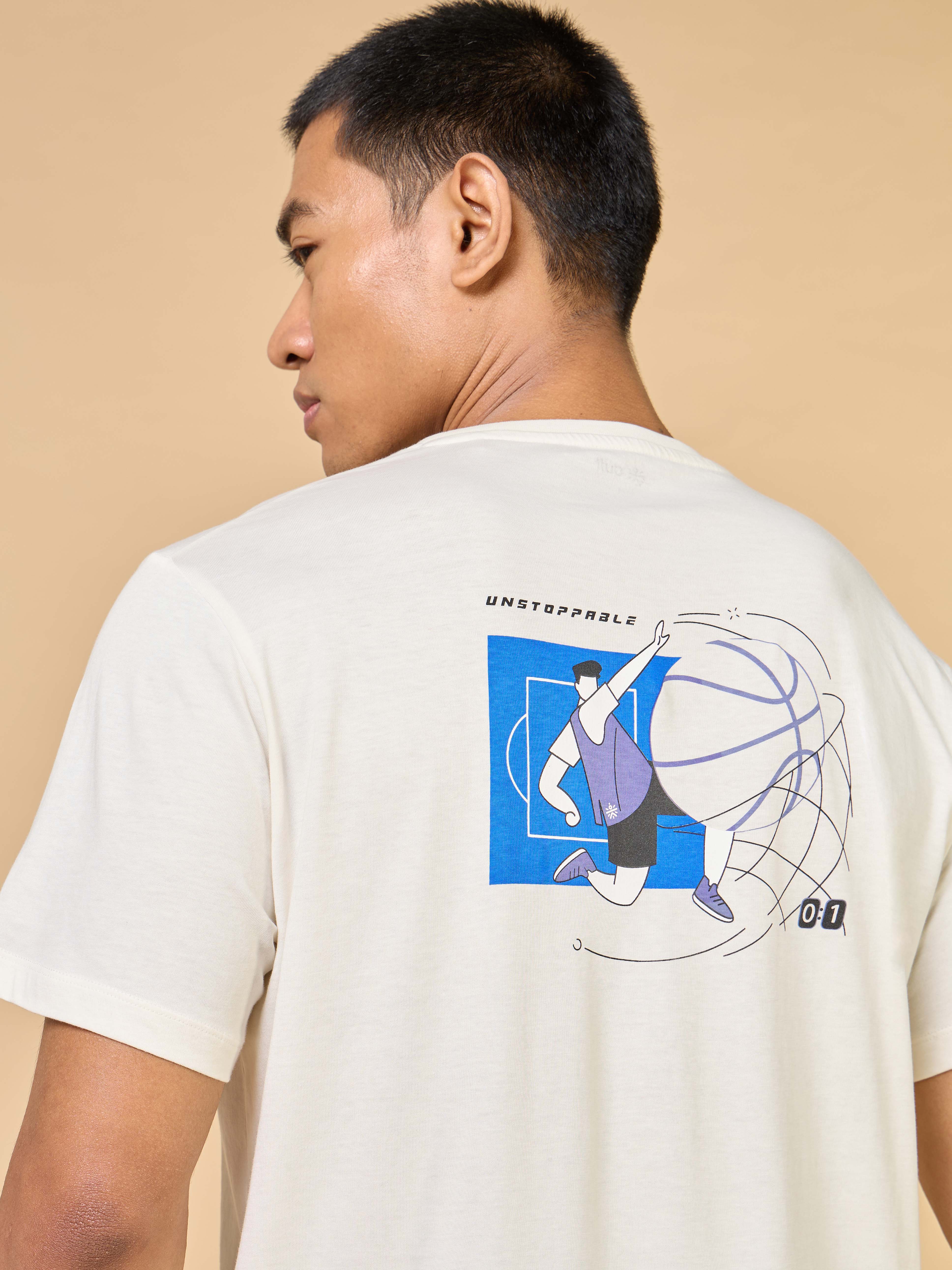 Men's Off White In Action Gracphic T-shirt