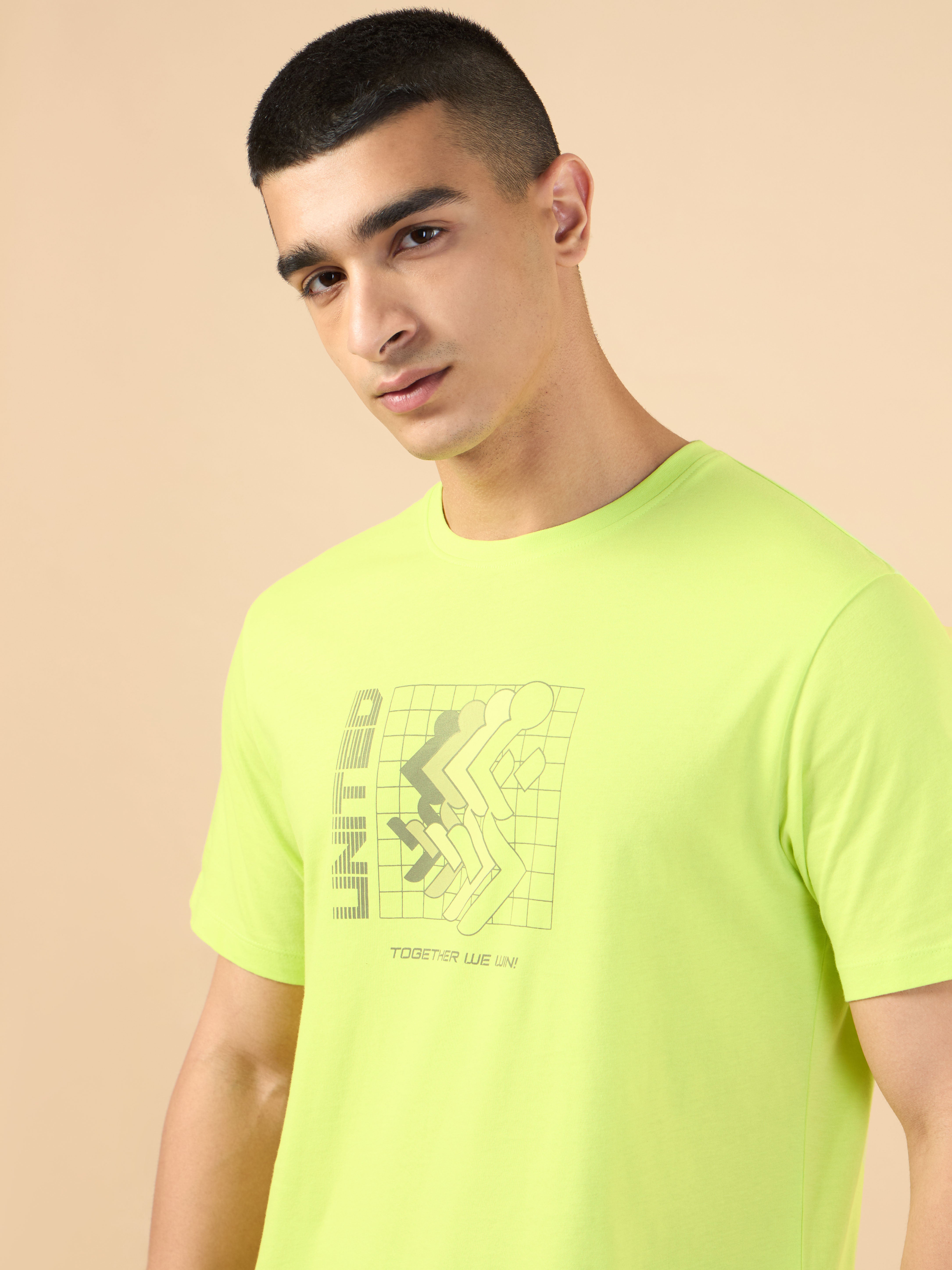 Men's Lime Marathon Graphic T-shirt
