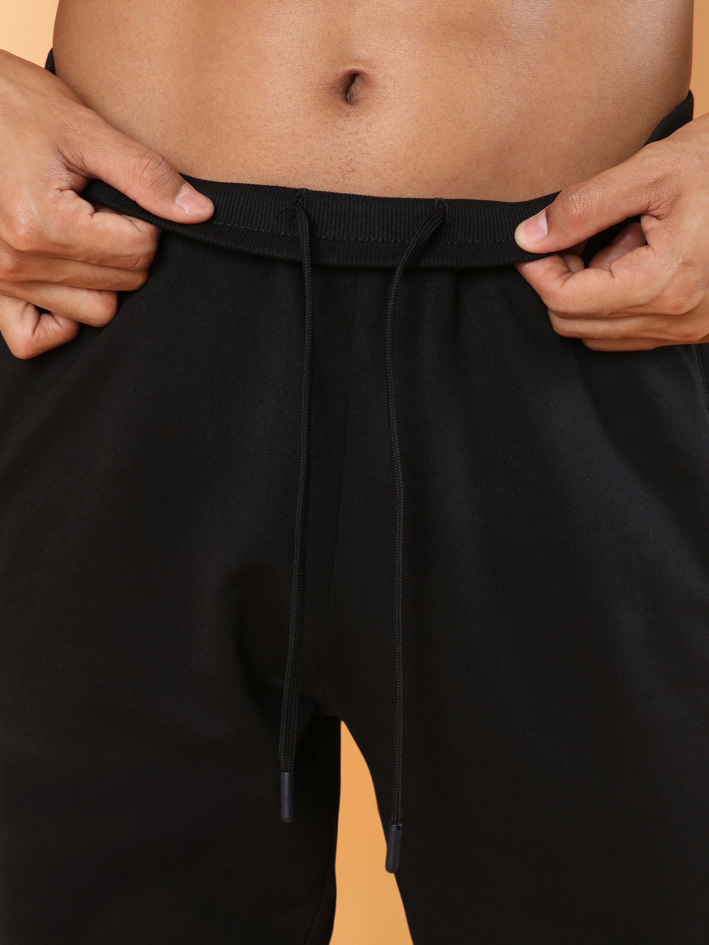Men's Black Level Up Sports Trackpants