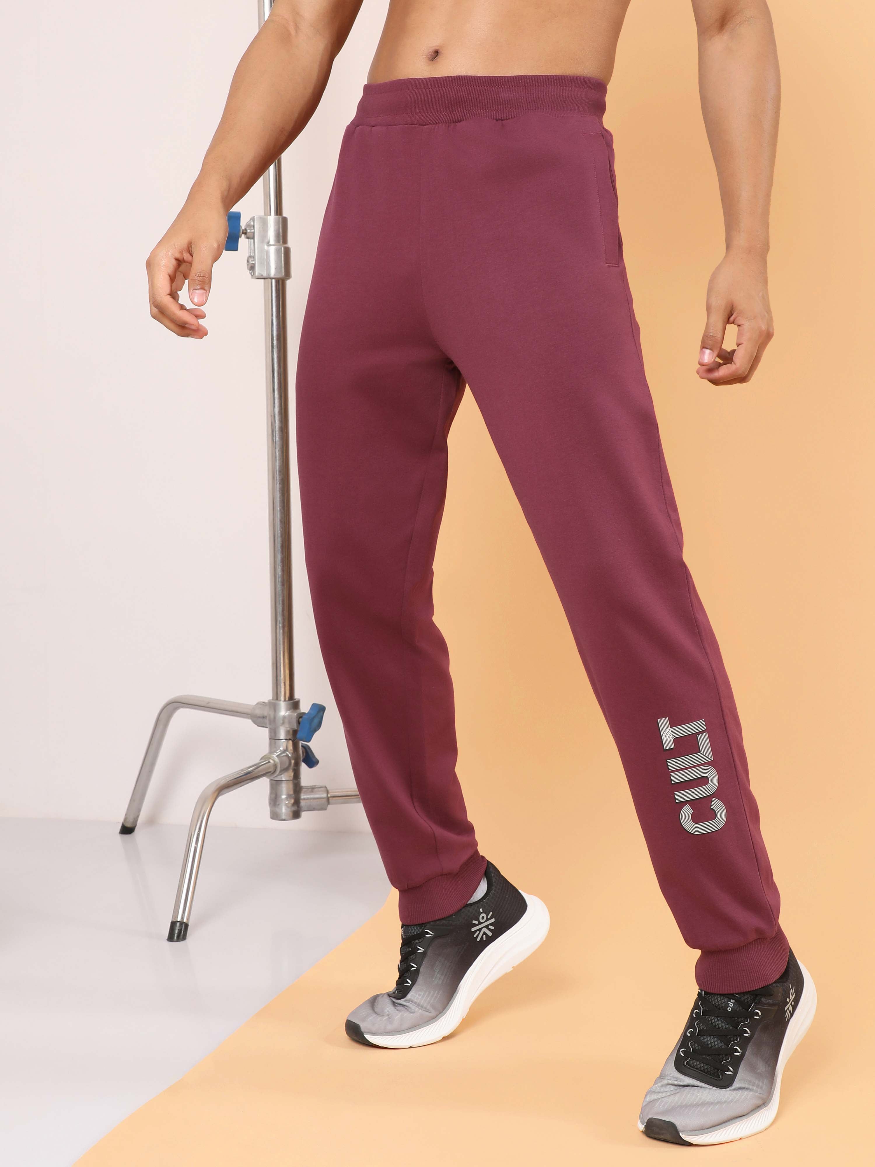 Men's Maroon Cult Brand Carrier Joggers