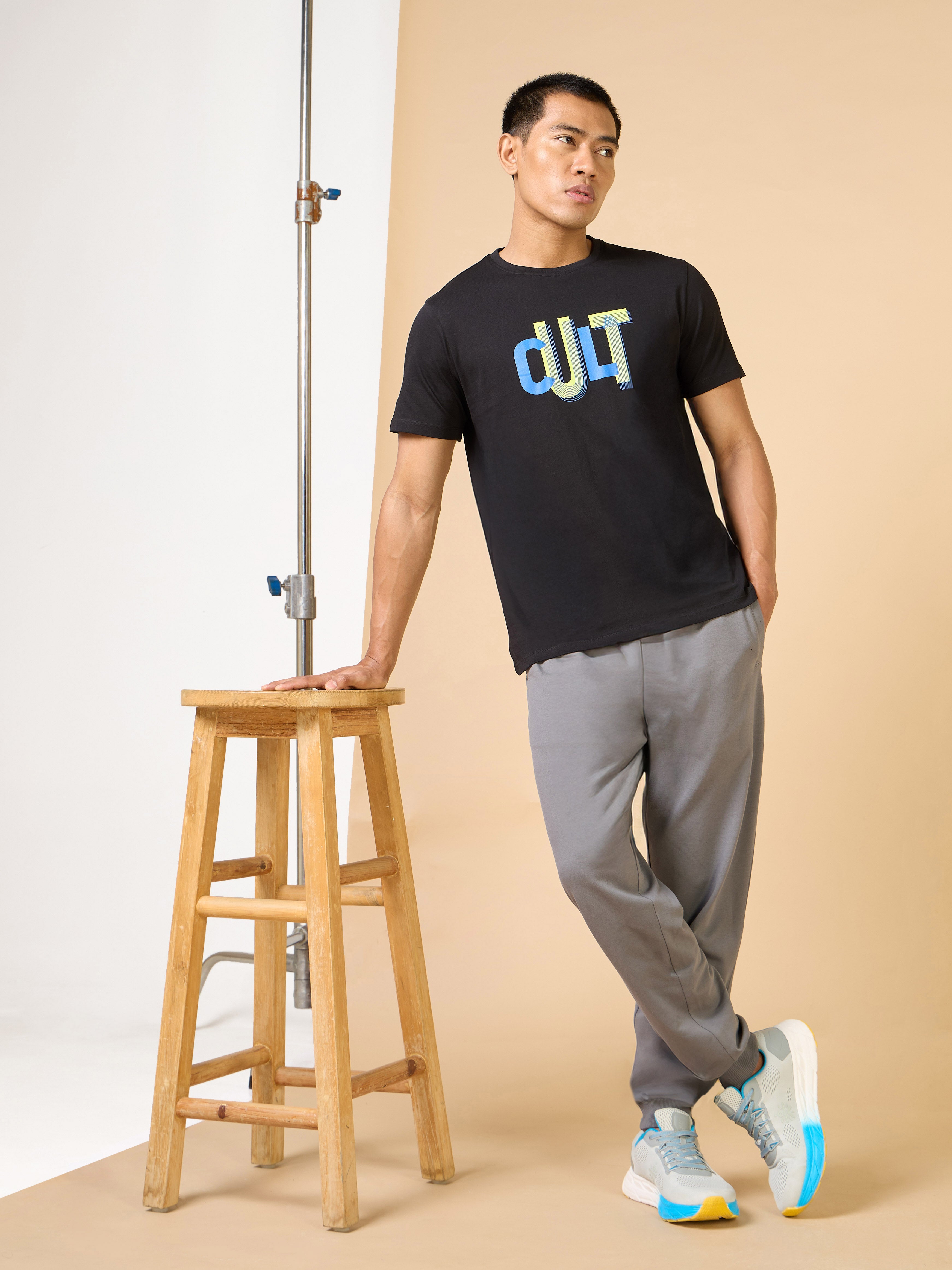 Men's Black Cult Brand Carrier T-shirt