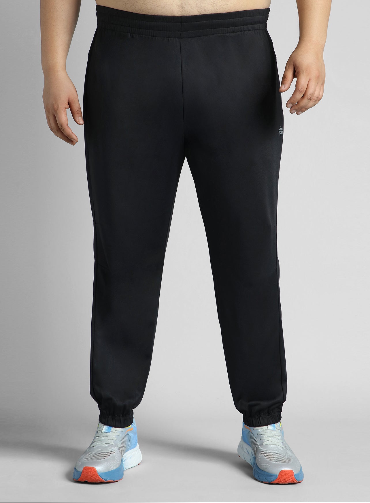 Men's Black Plus Size Night Joggers