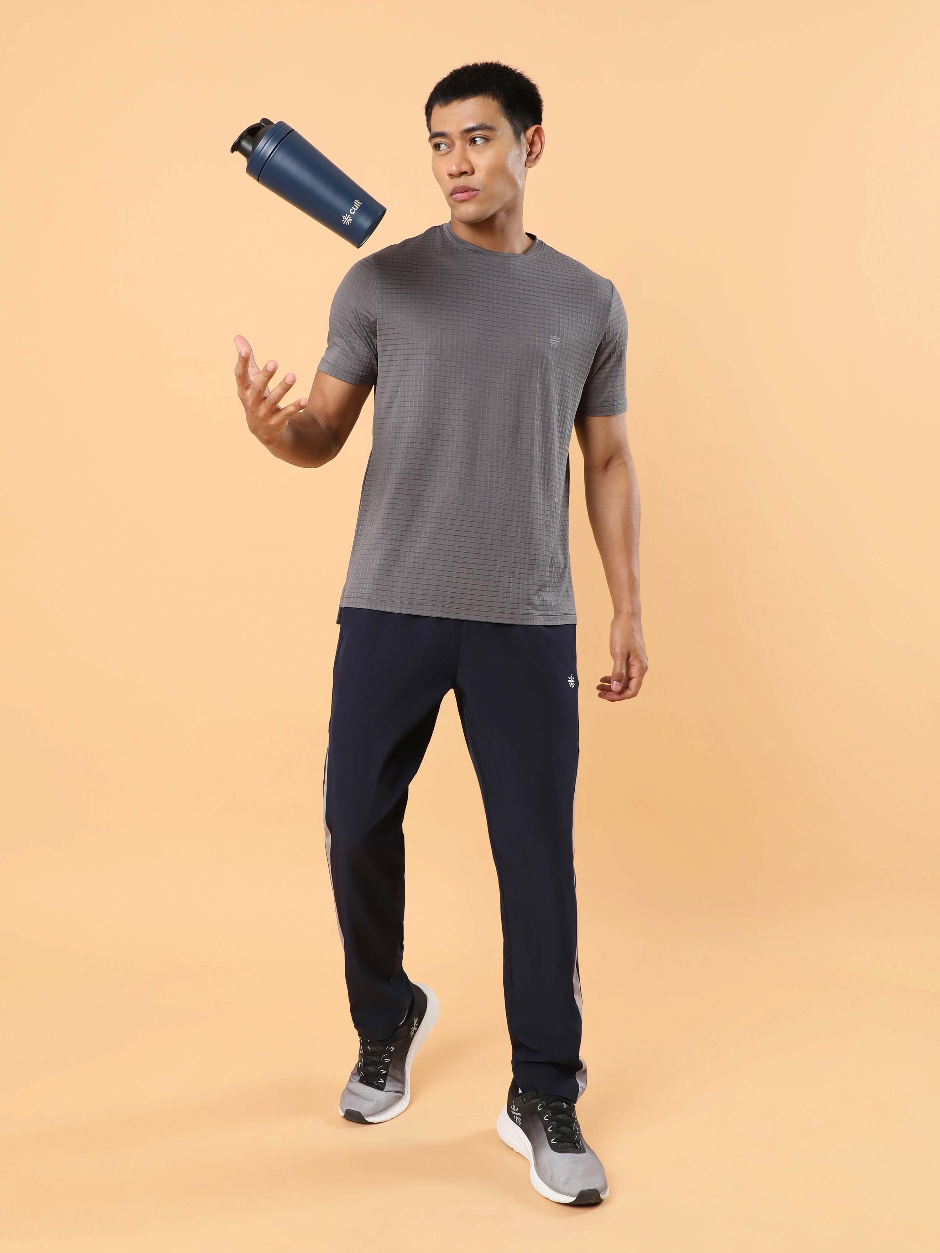 Men's Navy Sporty Training Trackpants