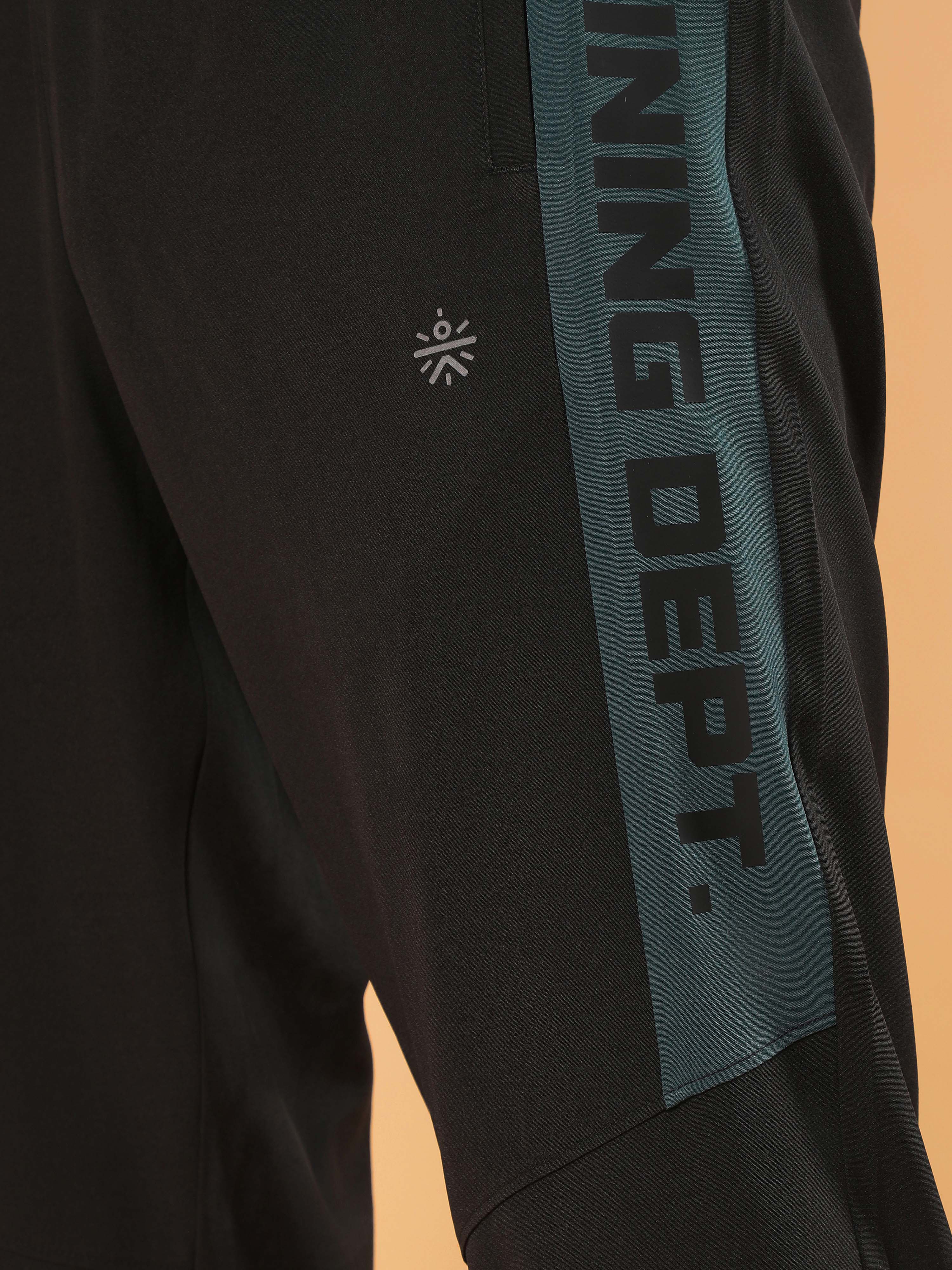 Men's Black Training Department Trackpants