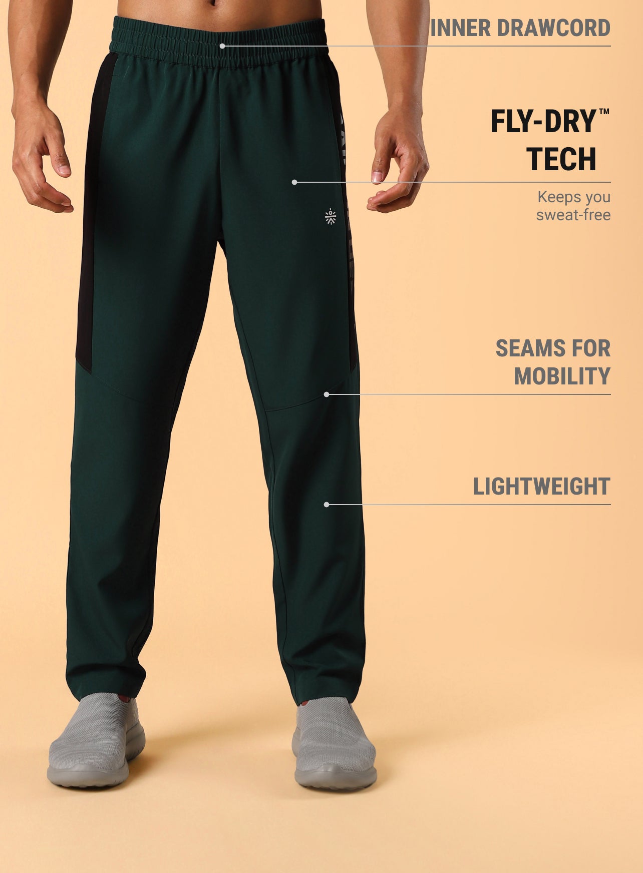 Men's Dark Green Training Department Trackpants