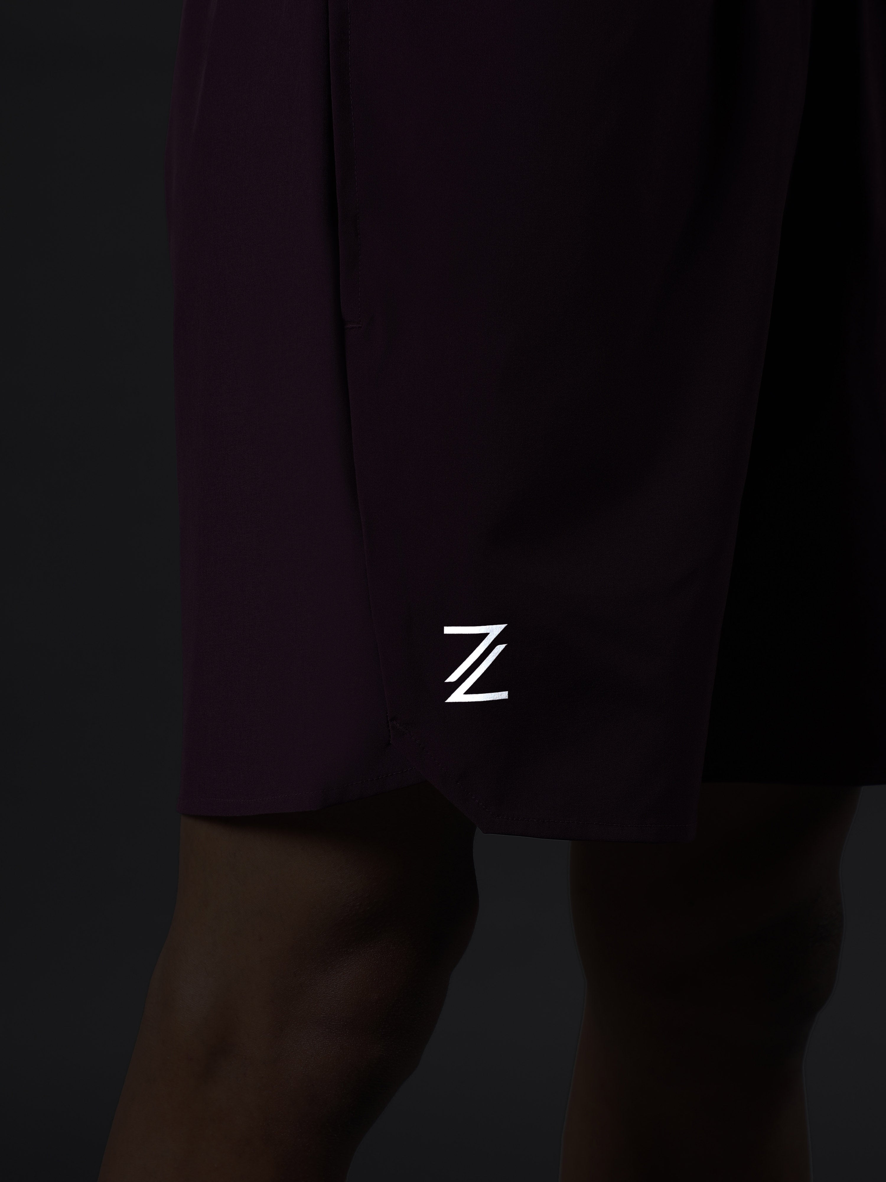 Men's Wine Iconic Runner's Shorts