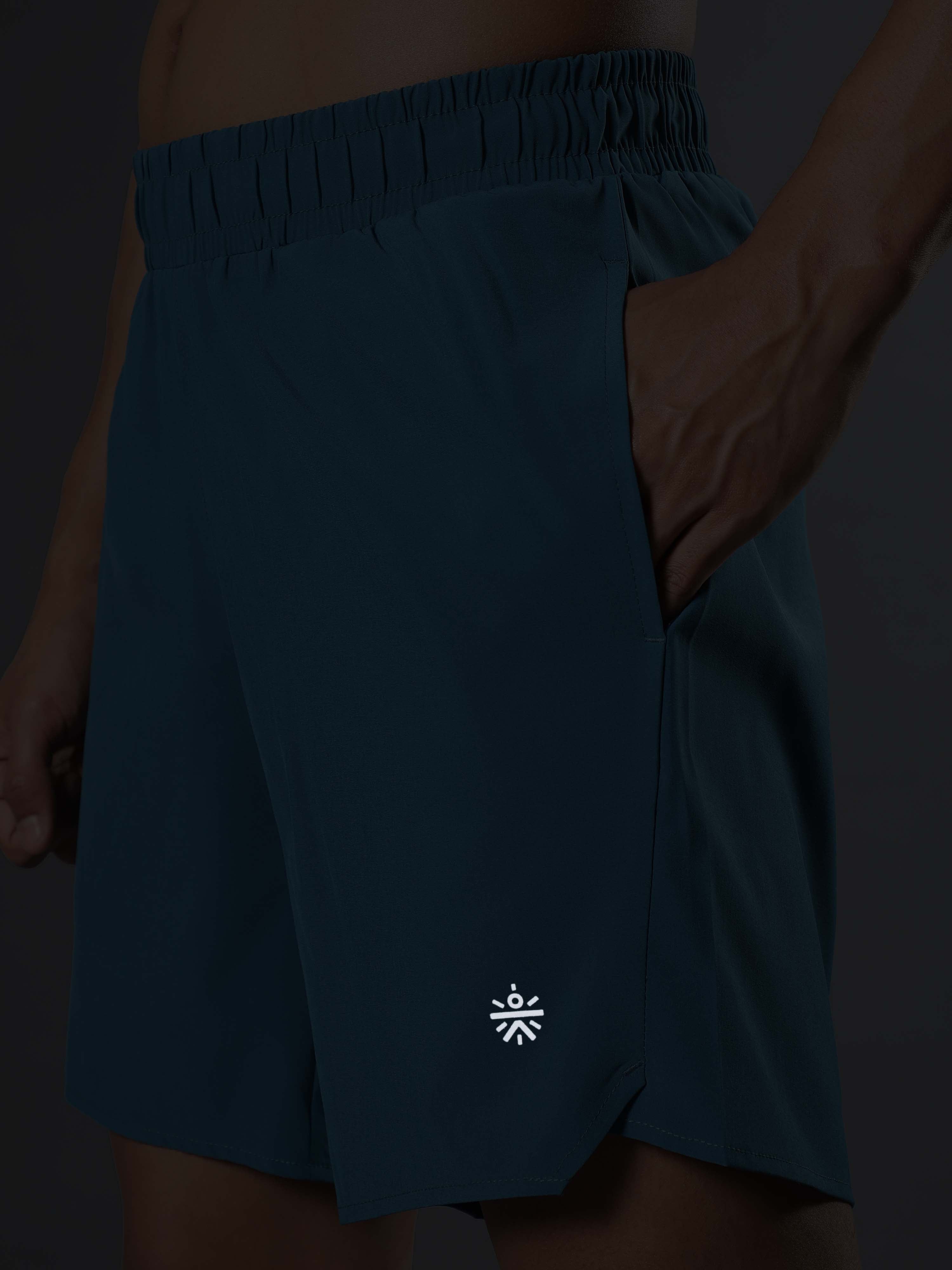 Men's Teal Iconic Runner's Shorts