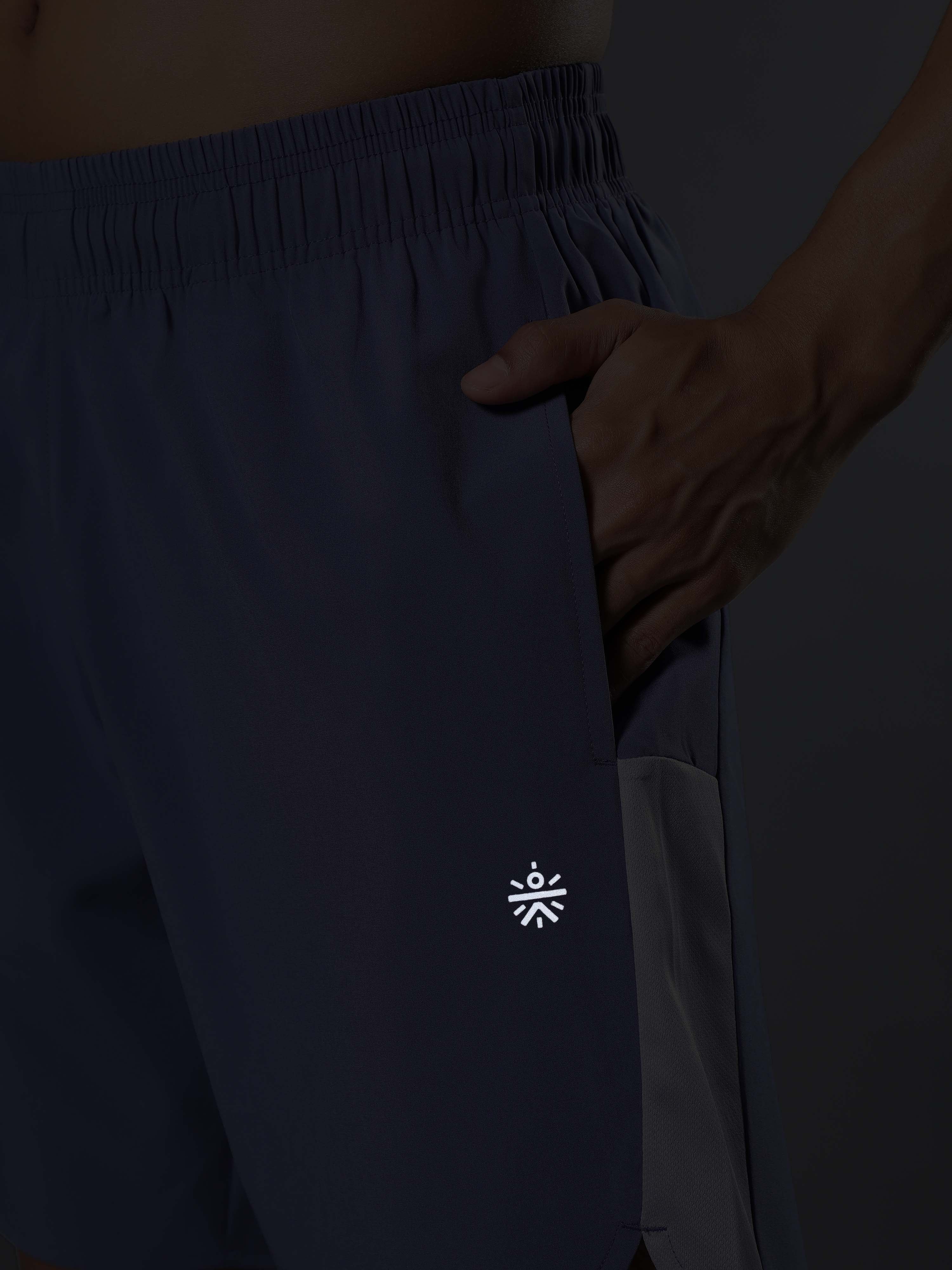 Men's Purple Pace Up Runner's Shorts