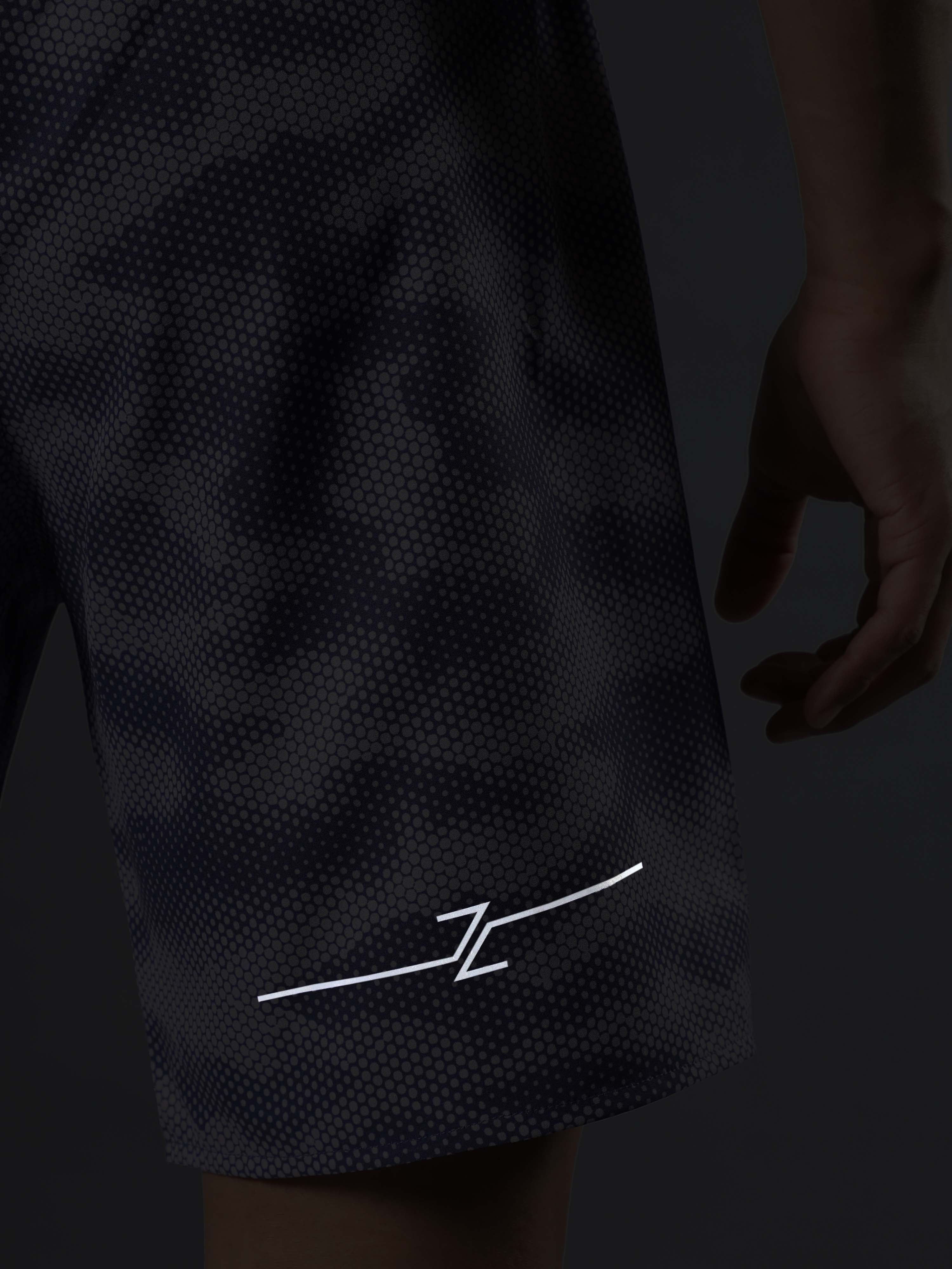 Men's Purple Landscape Camo Run Shorts