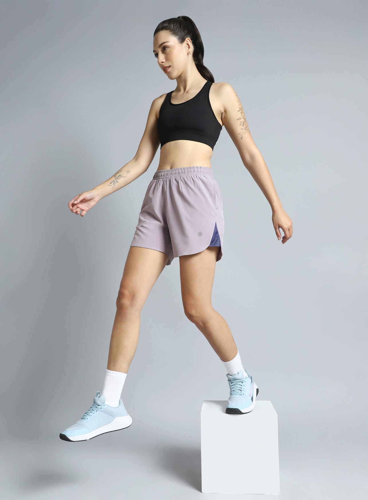 Women's Purple Run Forward Shorts