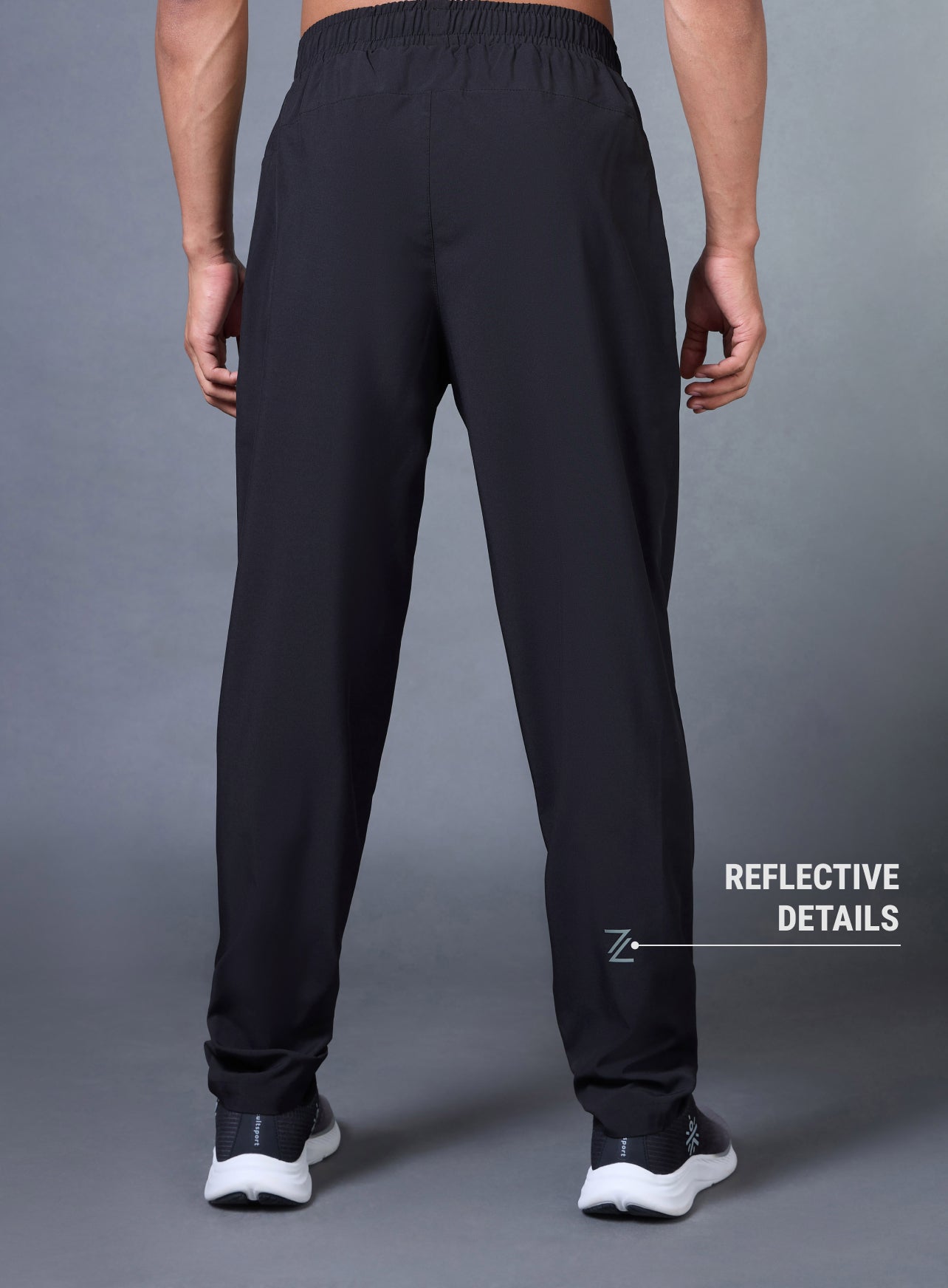 Men's Black Night Run Trackpants