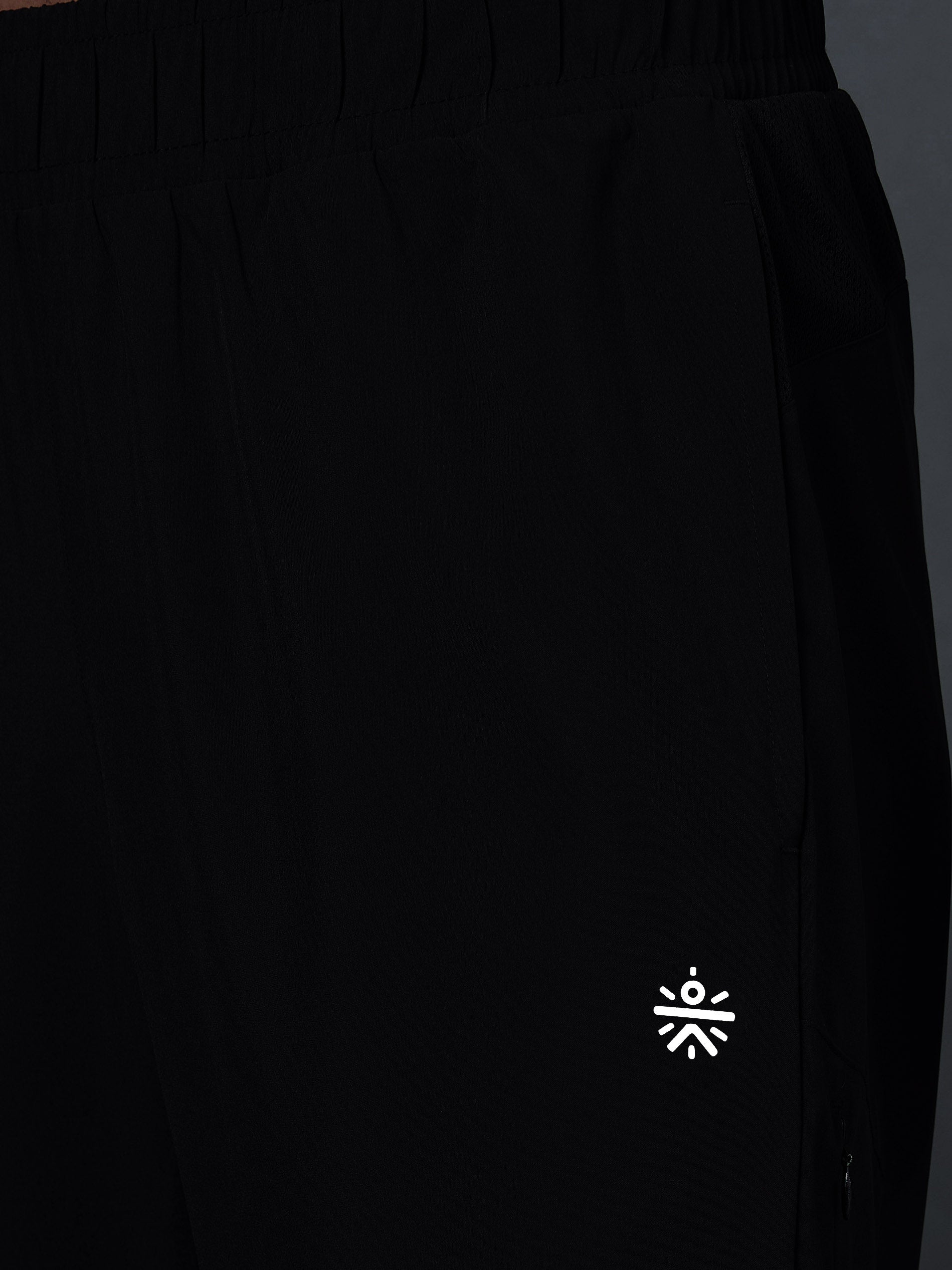 Men's Black Run Elevate Trackpants