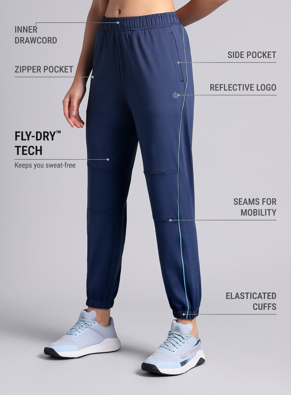 Women's Navy Run Forward Joggers