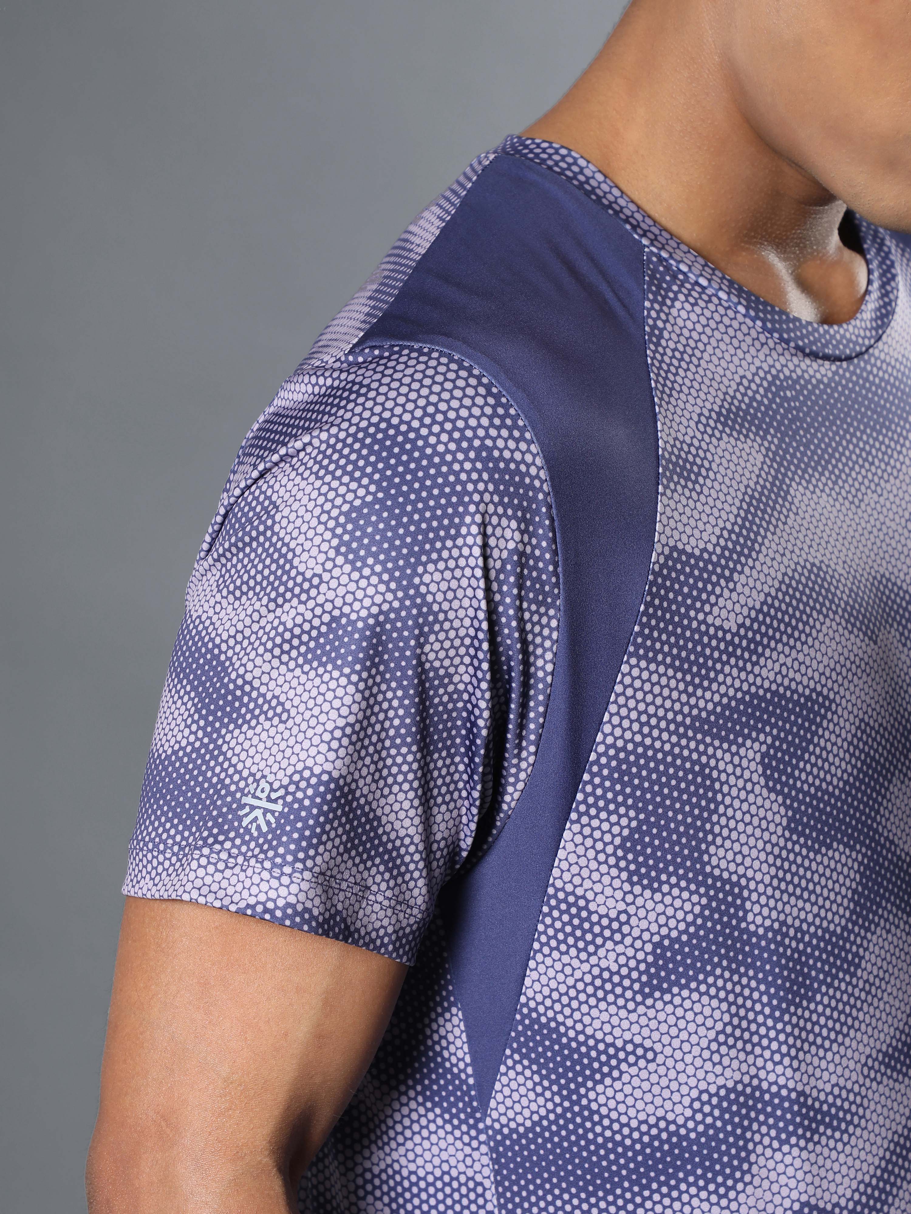 Men's Purple Landscape Camo Run T-shirt