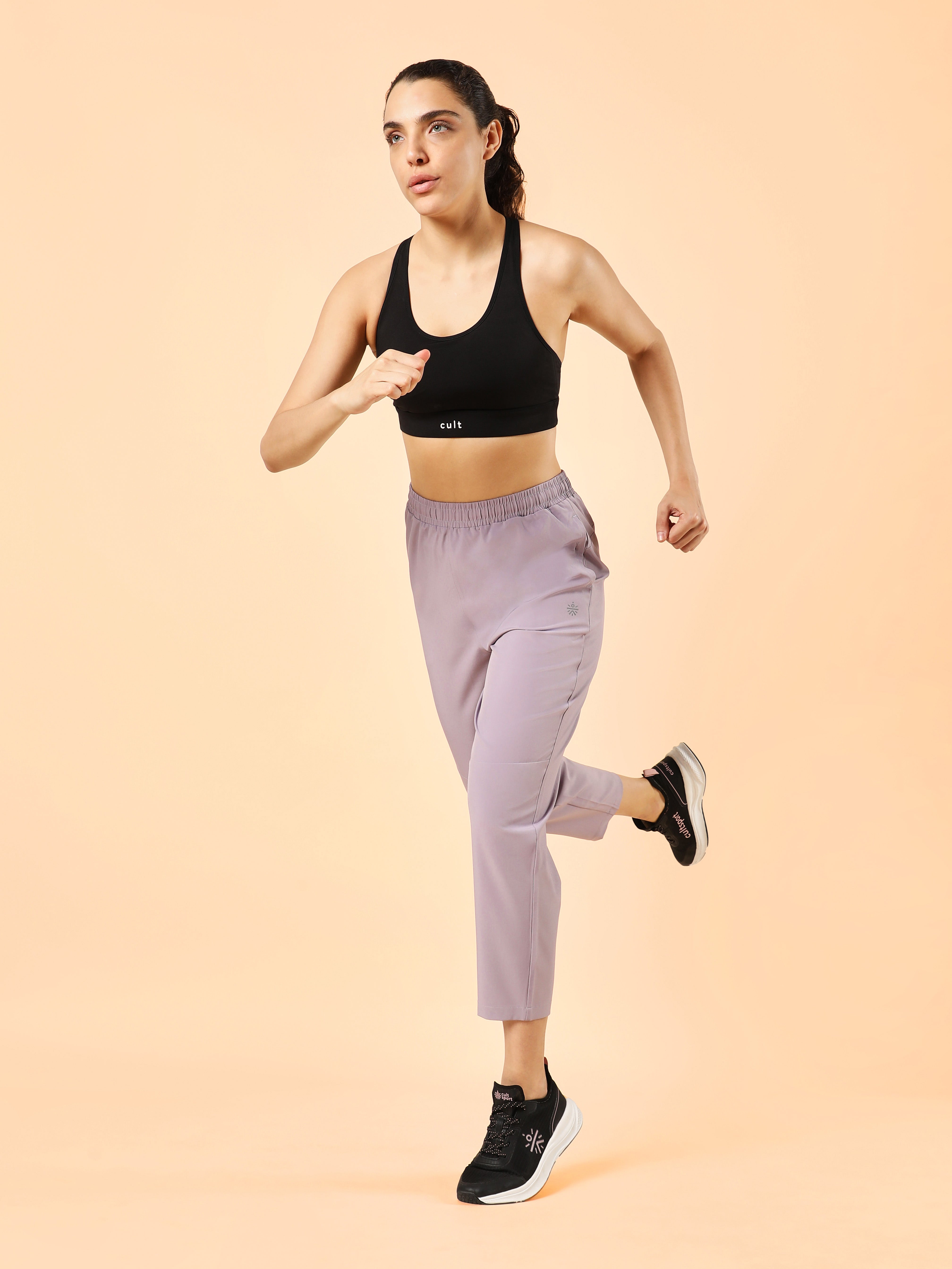 Women's Purple Night Run Trackpants