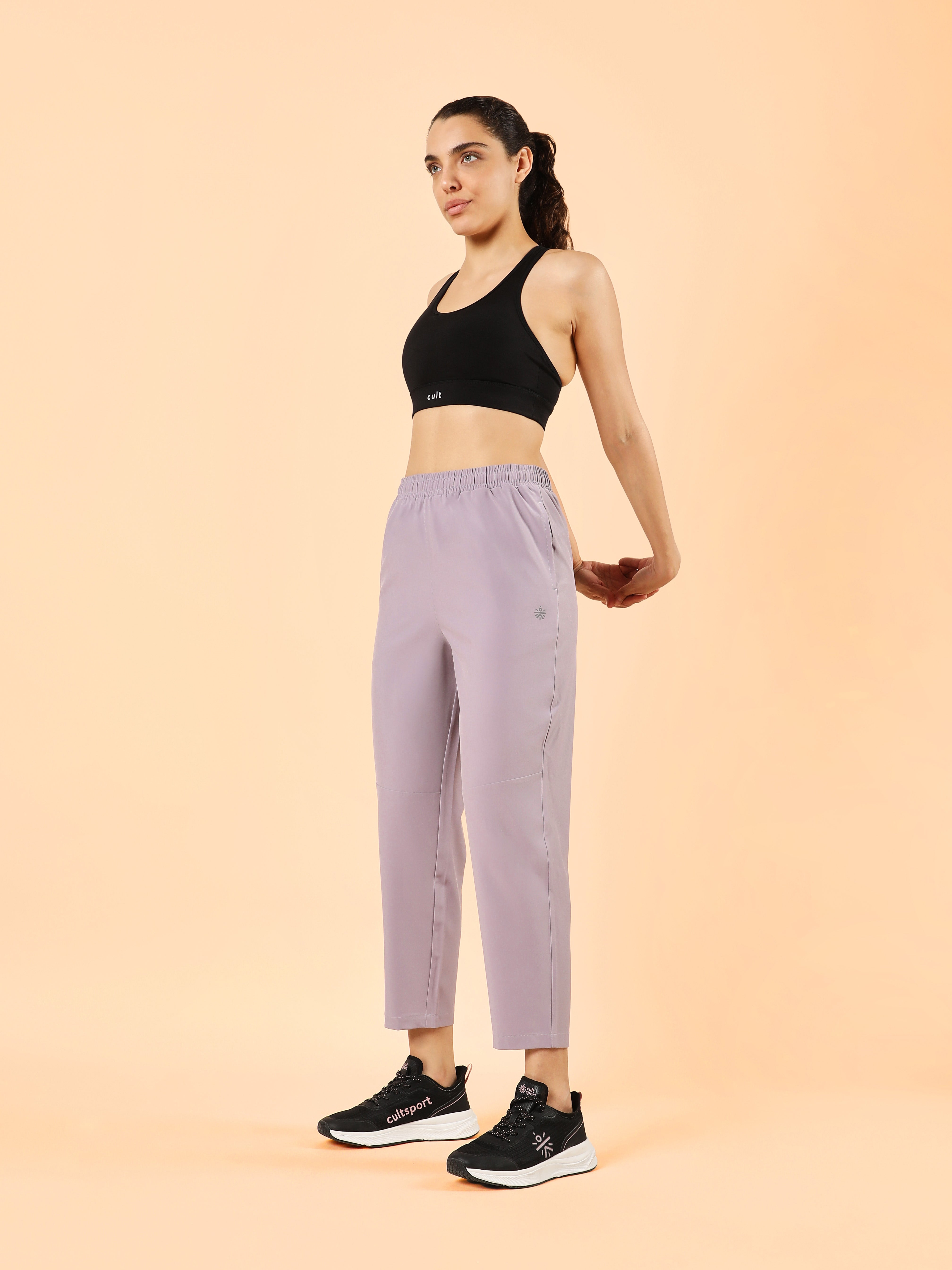 Women's Purple Night Run Trackpants