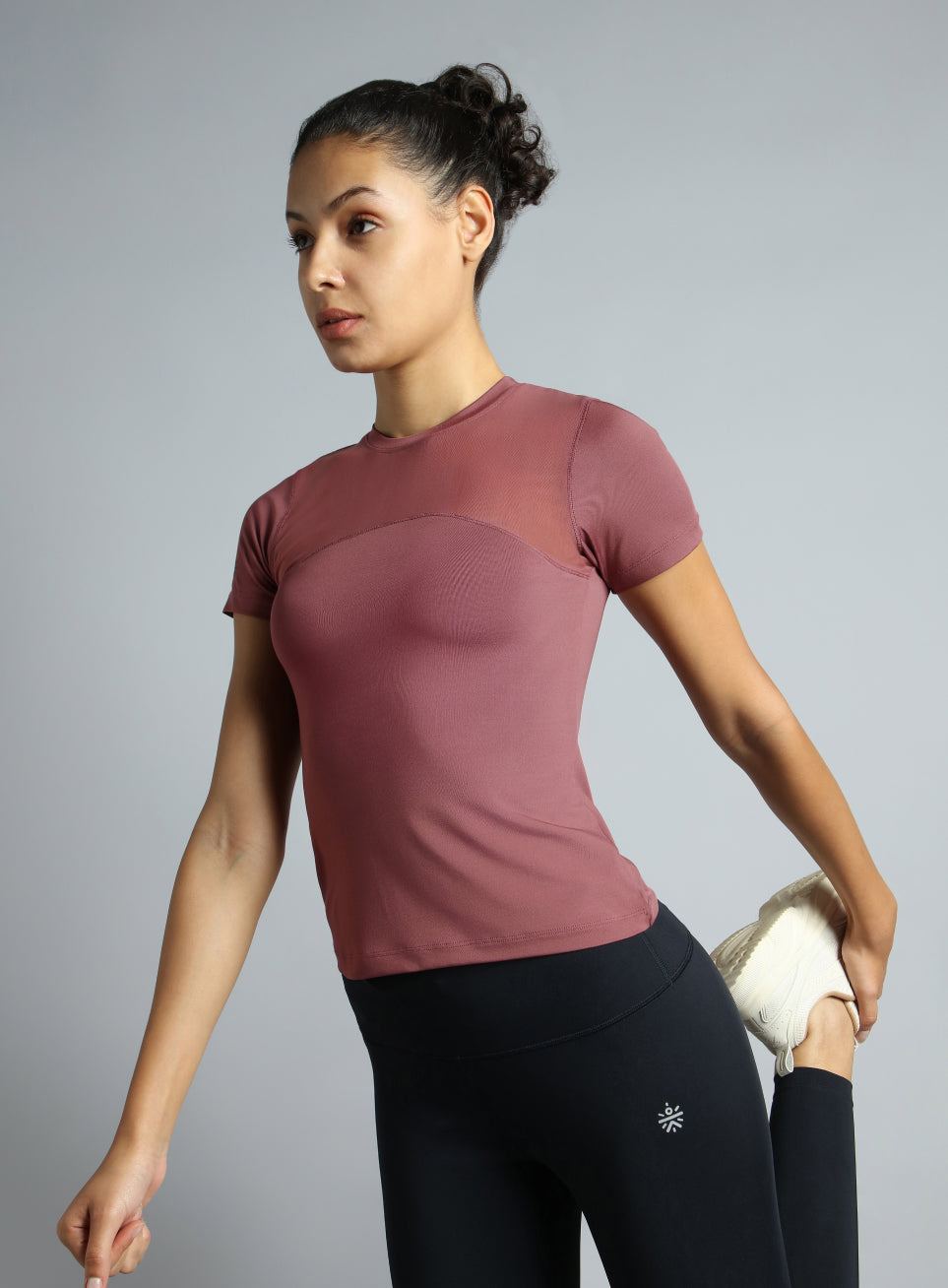 Women's Pink True Performance Sculpted Slim Fit T-shirt