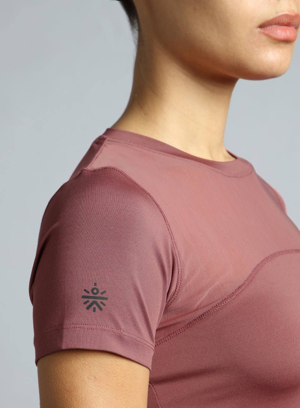 Women's Pink True Performance Sculpted Slim Fit T-shirt