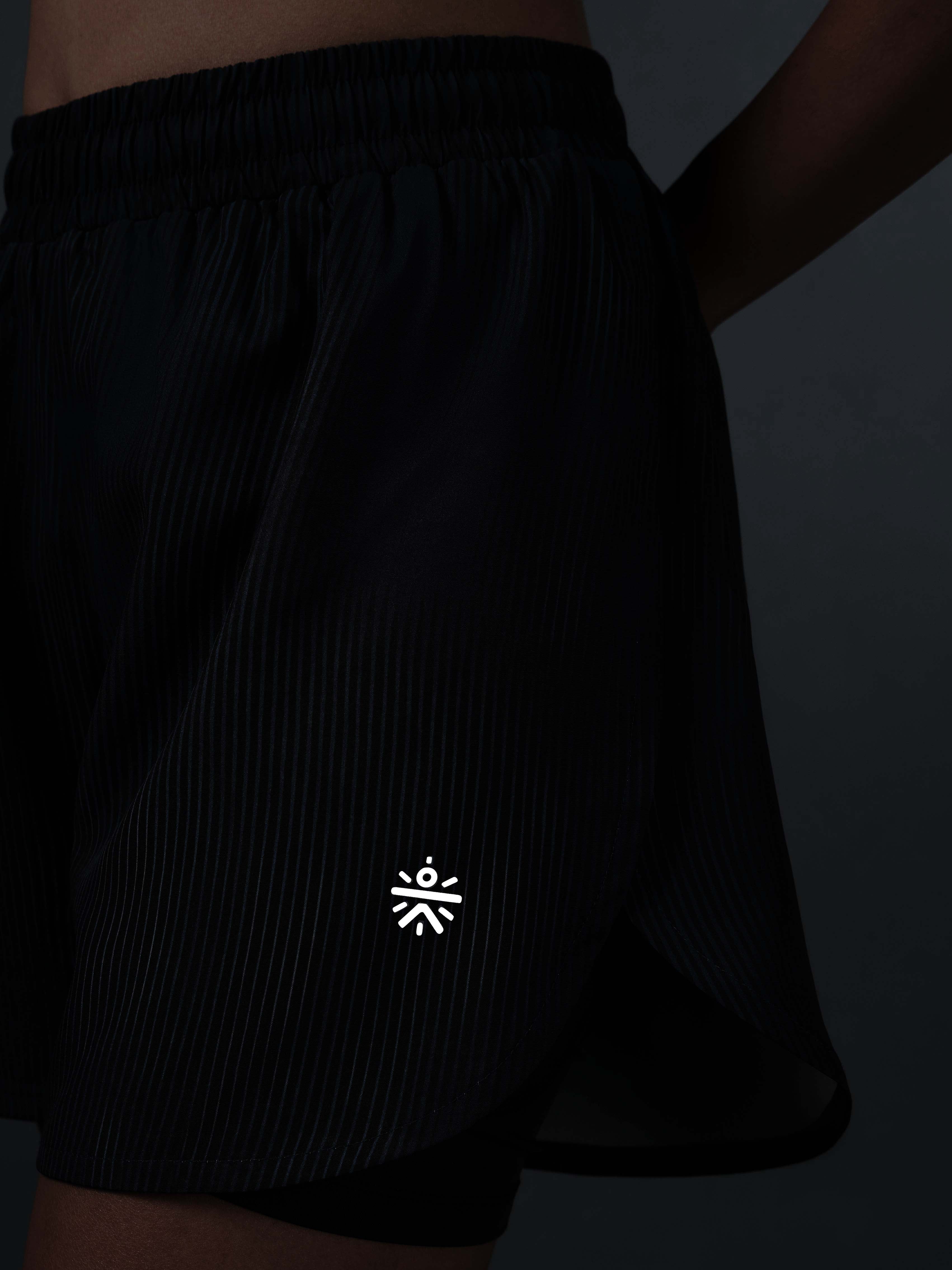 Women's Teal Urban Camo Run Built-in Shorts