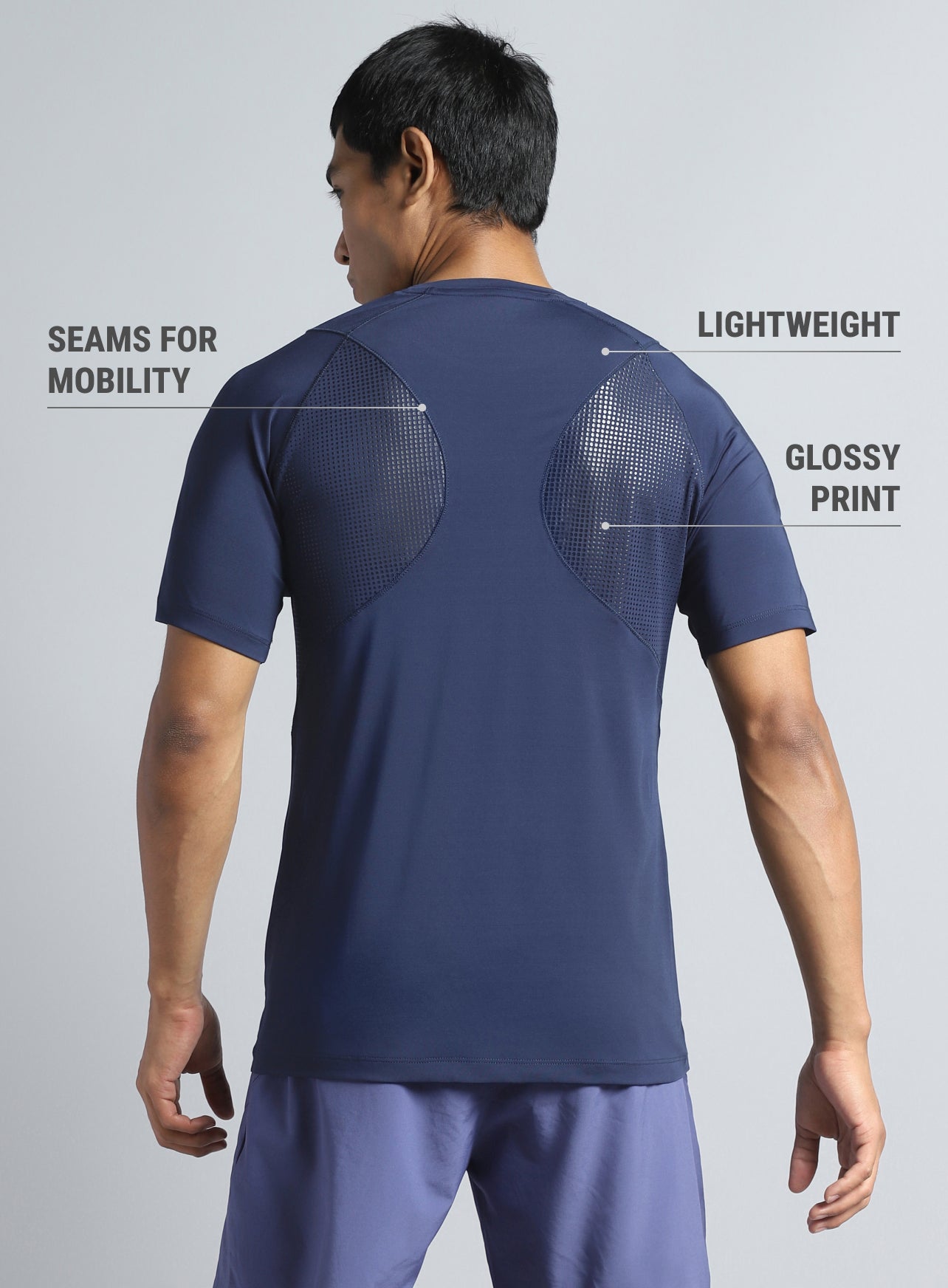 Men's Navy True Performance Sculpted T-shirt